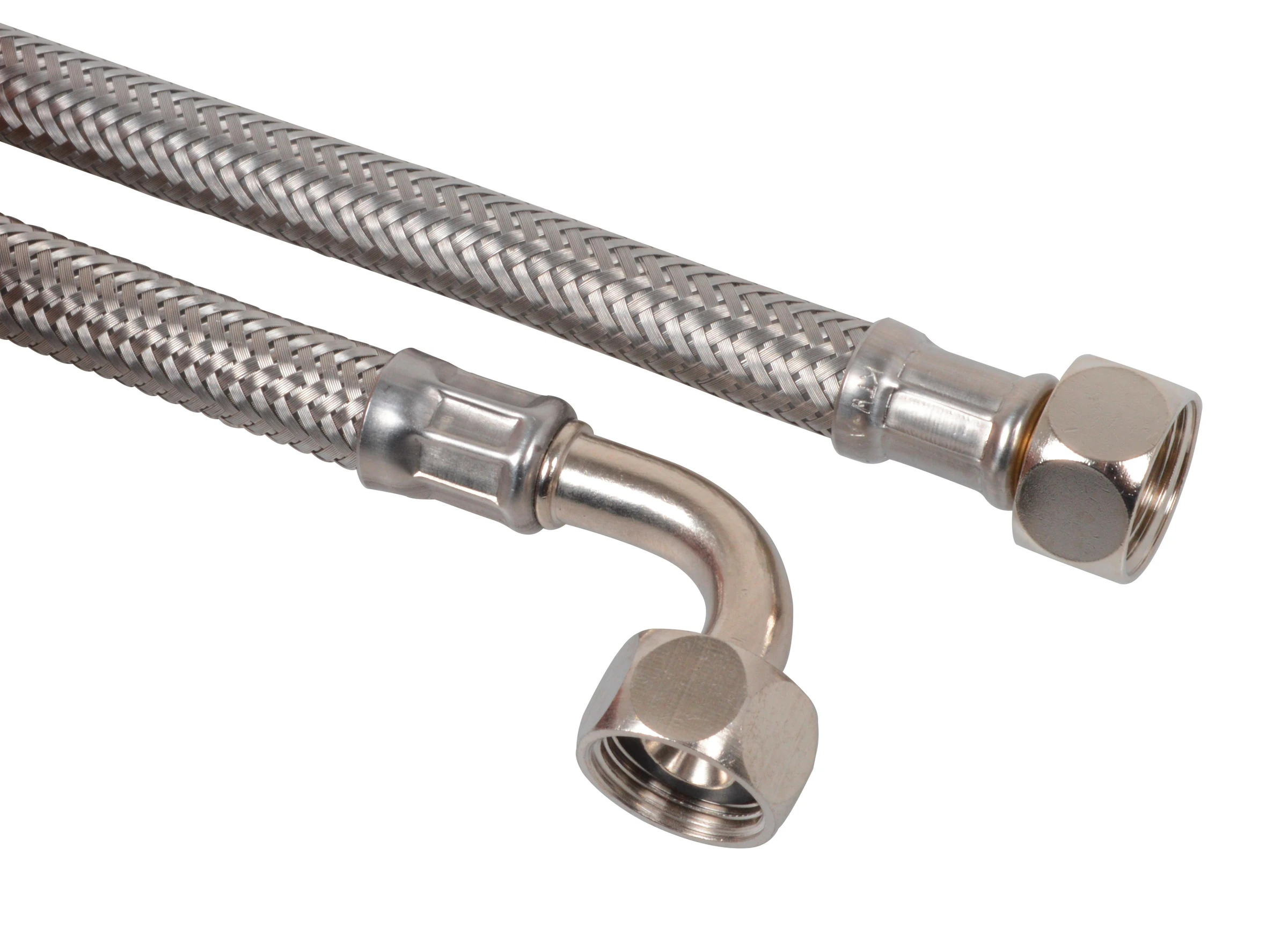 Flexibler Spülkasten-Anschlussschlauch, 3/8''IG x 200 mm x 3/8''IG, einseit