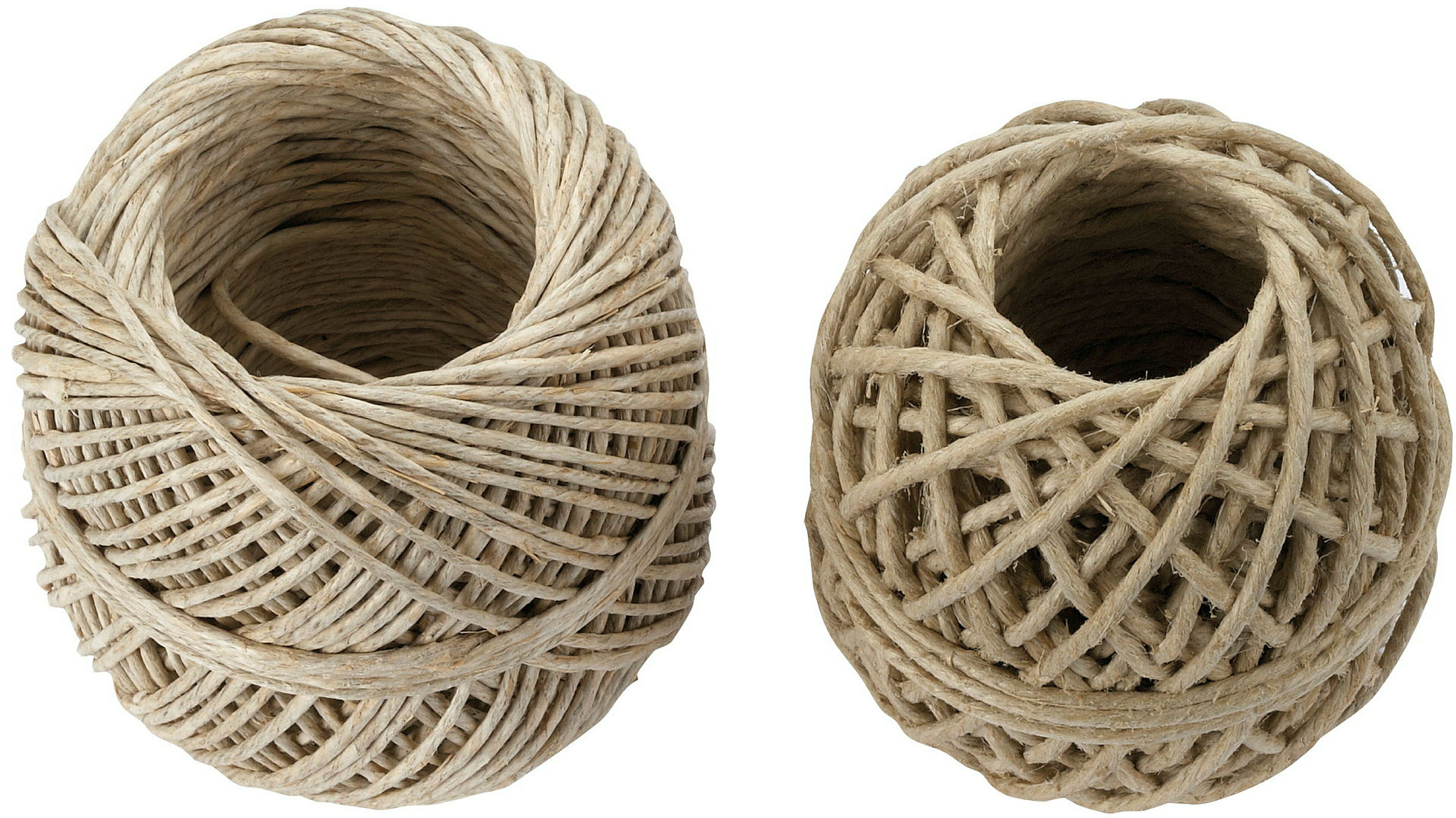 Bindfaden (Knäuel) Doppelpack, Hanf, natur 1,5 mm x 40 m / 2,0 mm x 20 m