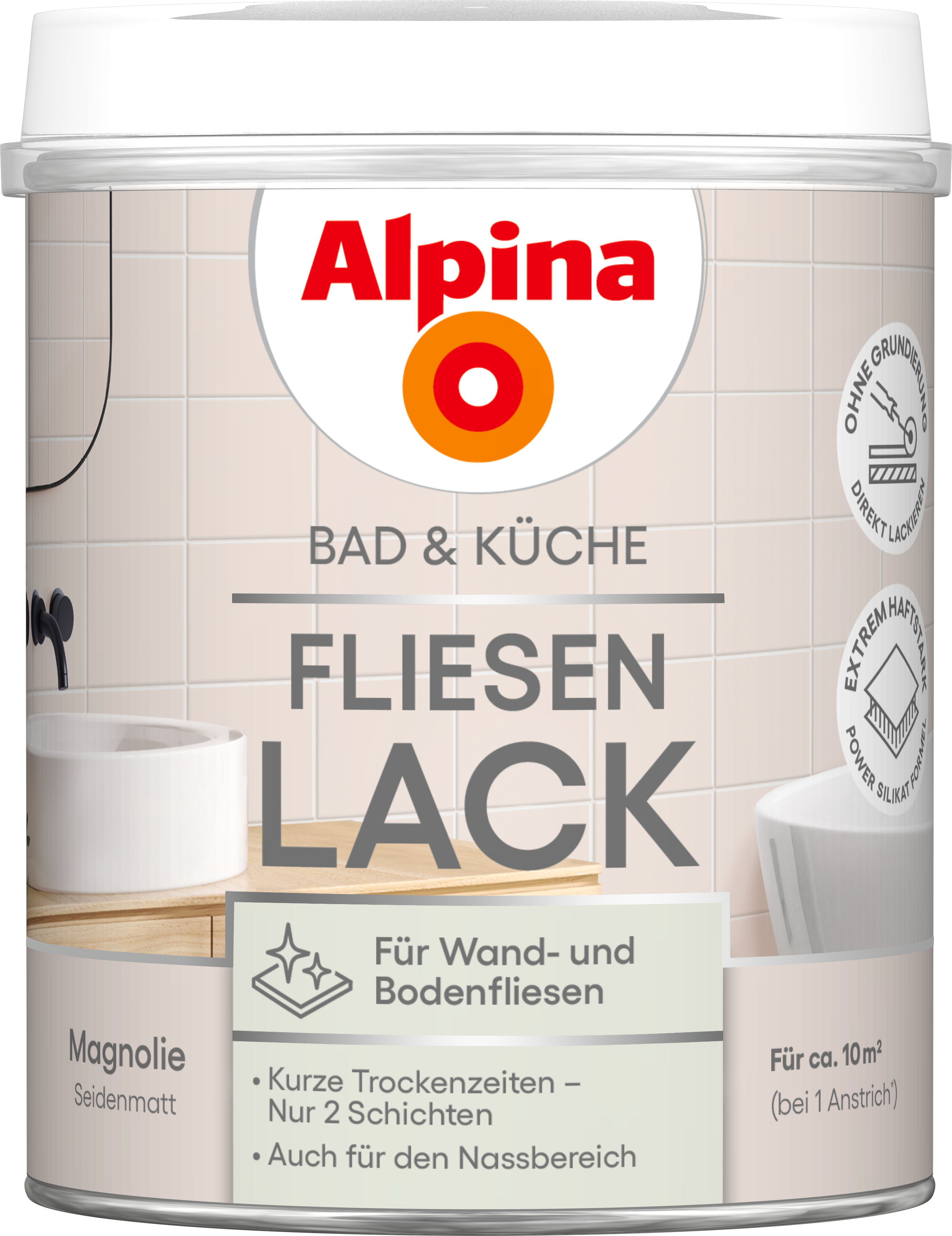 AP B&K Fliesen-Lack 2K Magnolie SM 0,75L