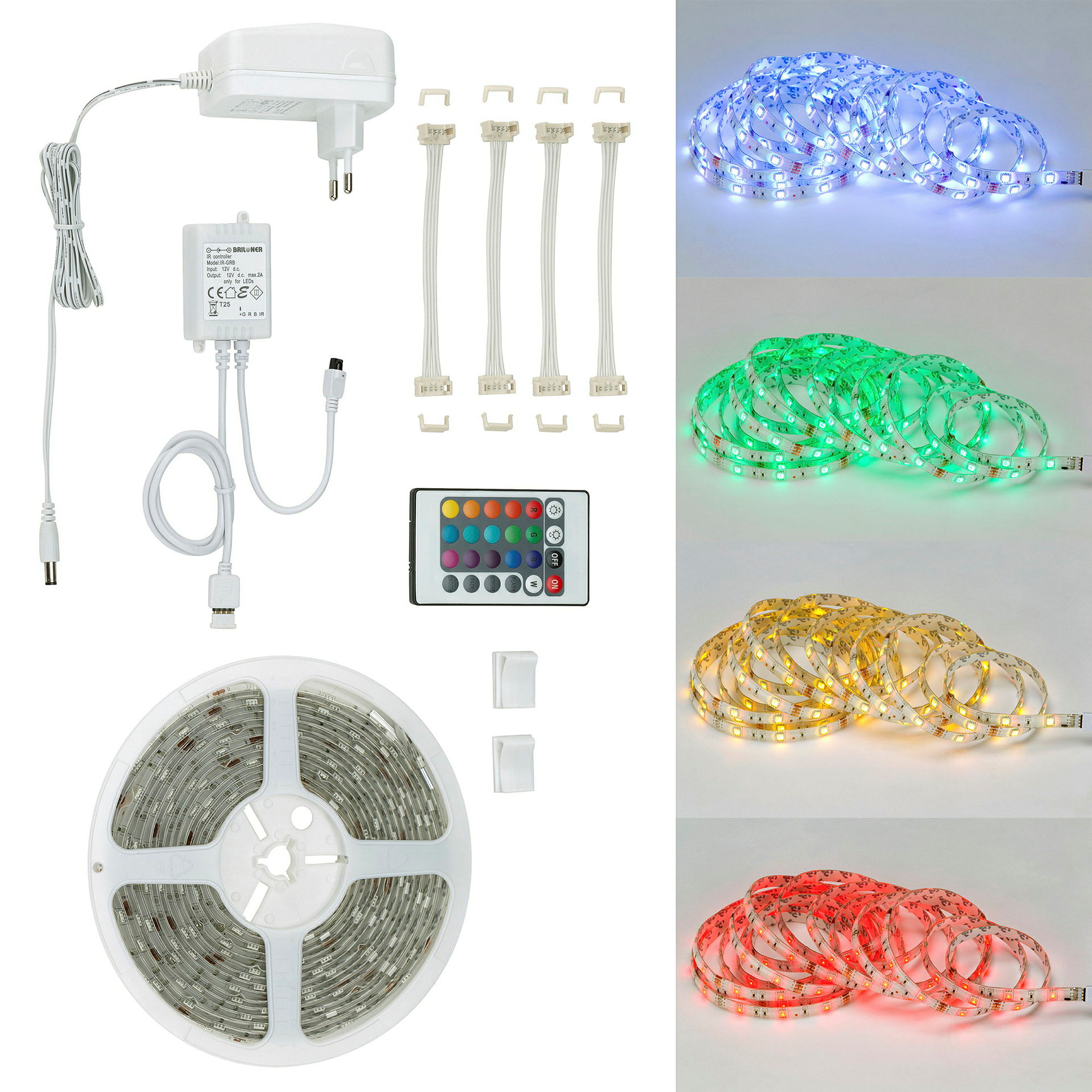 RGB-LED Flexband, weiß, 150xRGB-LED/0,12W
