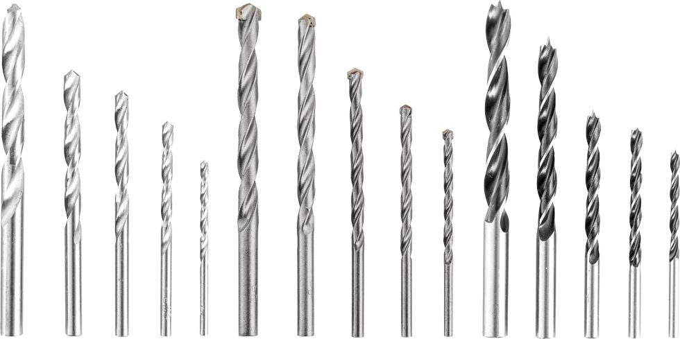 3er-Set Bohrerkassetten Holz, Metall und Stein