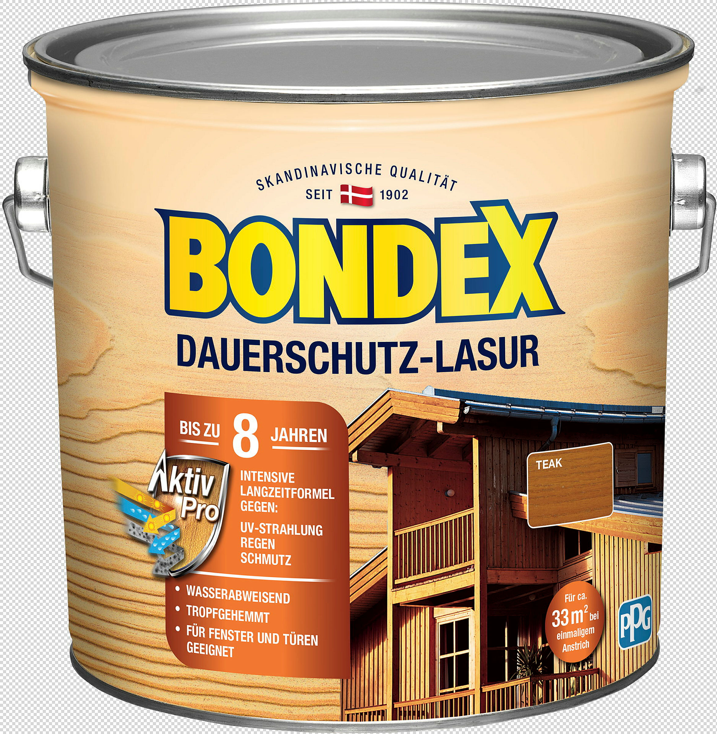BONDEX Dauerschutz-Lasur Teak 2,50l