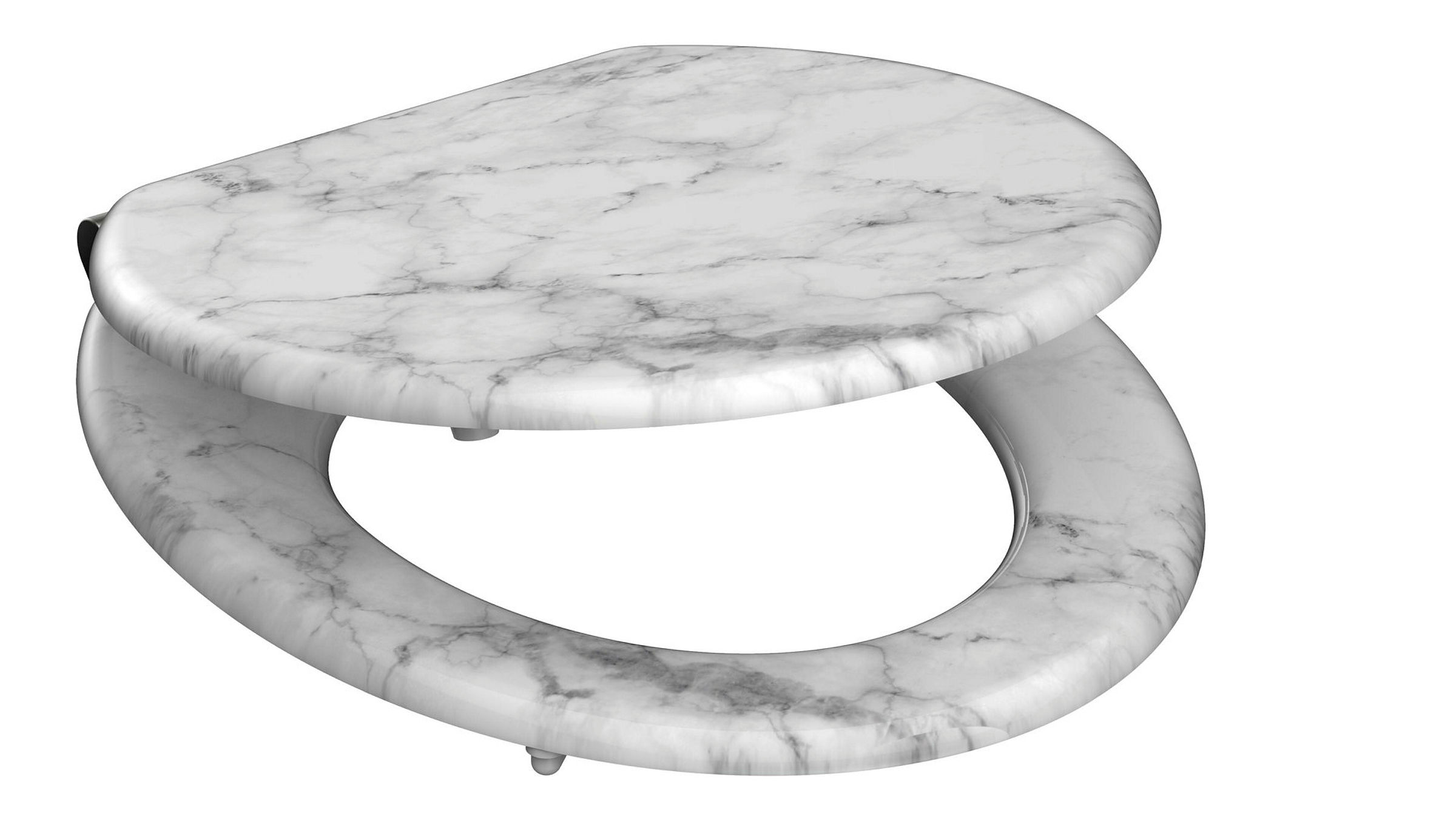 MDF WC-Sitz MARMOR STONE, mit Absenkautomatik