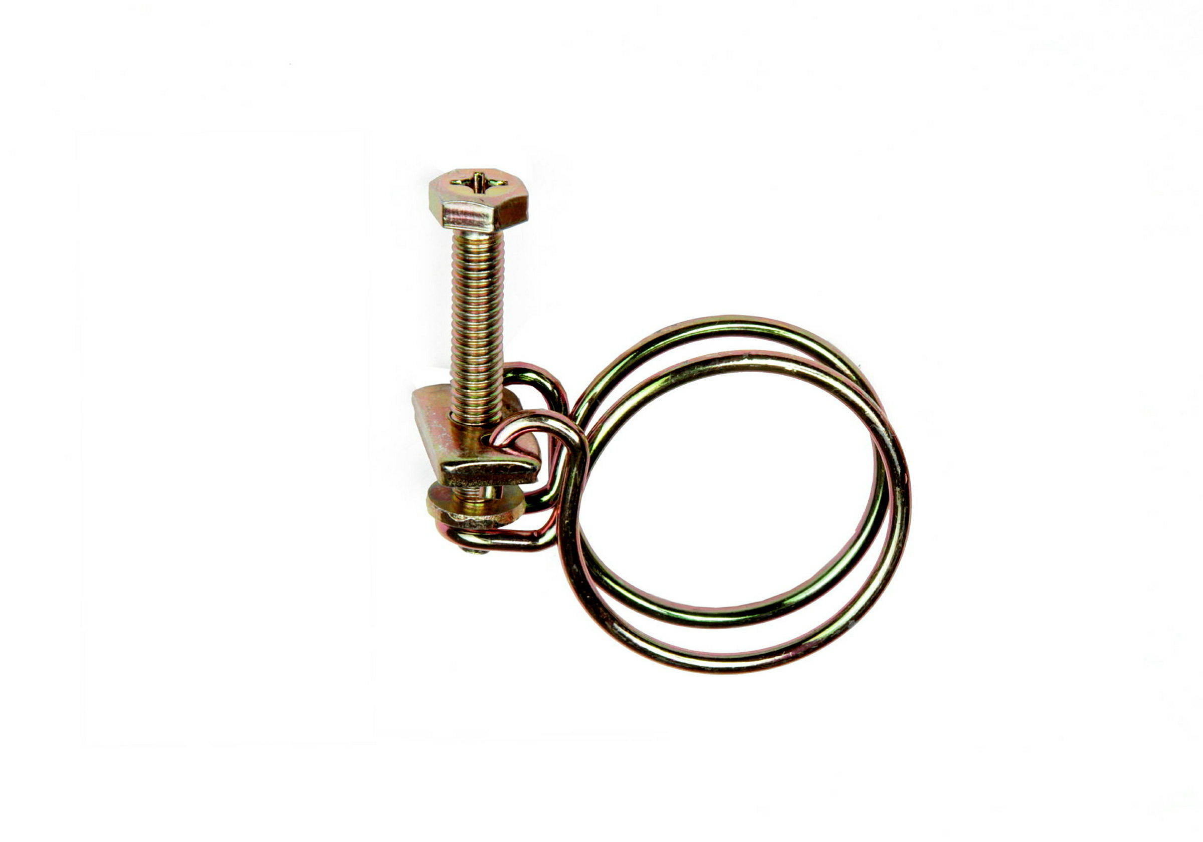 Spiralschlauchklemmen 2er-Set, Doppeldraht, Drahtdurch. 3 mm, verstellbar 3