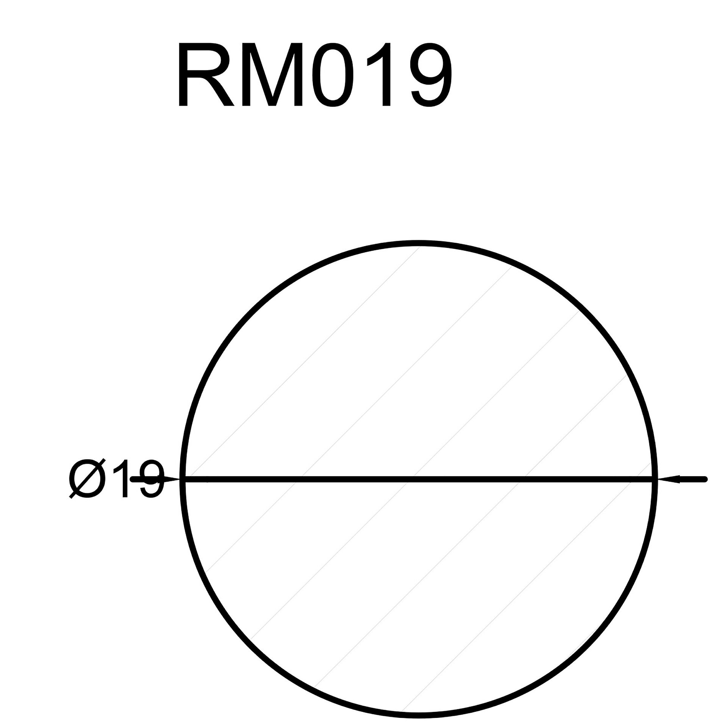 Rundstab glatt Fichte/Kiefer roh 19mm, 240cm
