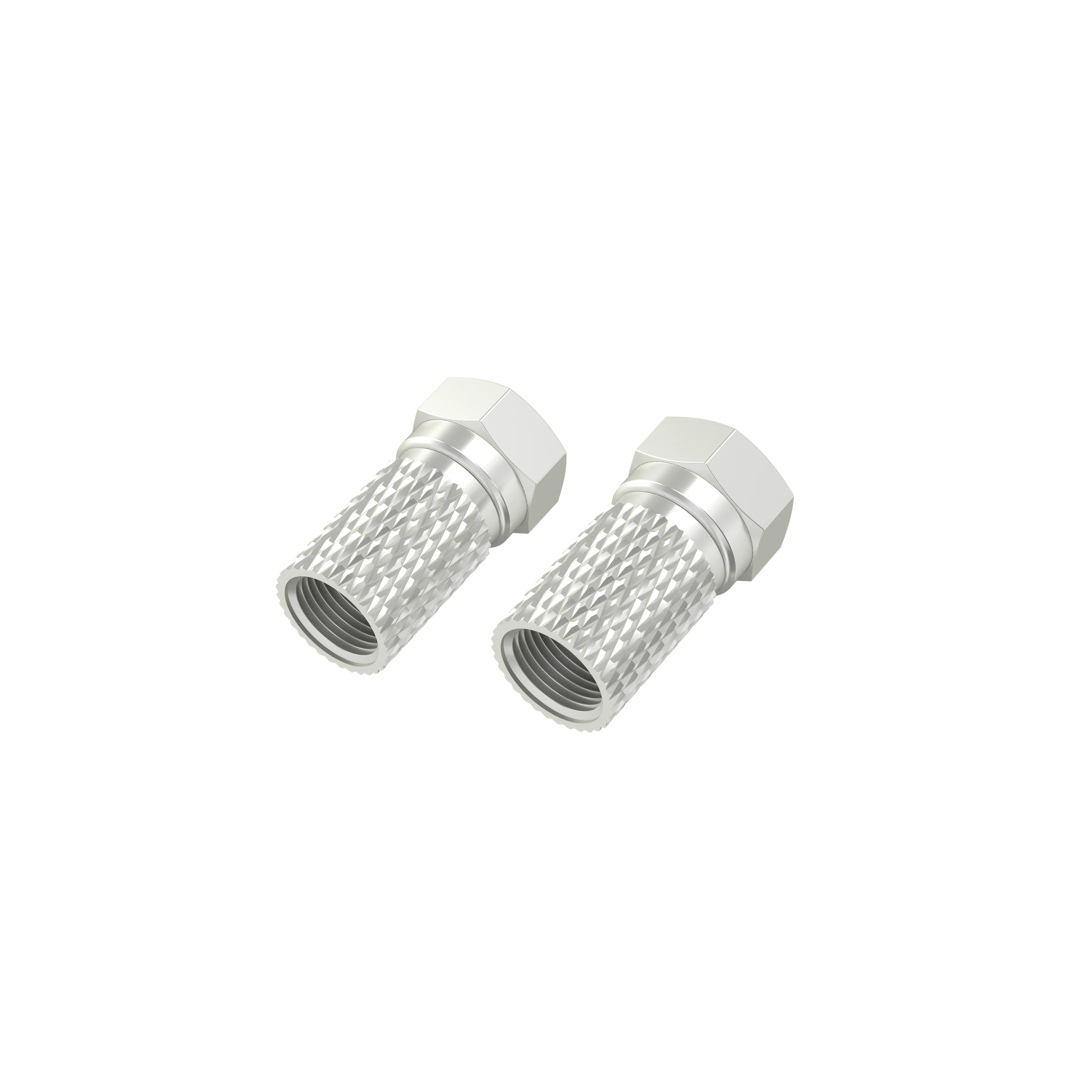 Hama F-Stecker, 8,0 mm, schraubbar, 2 Stück