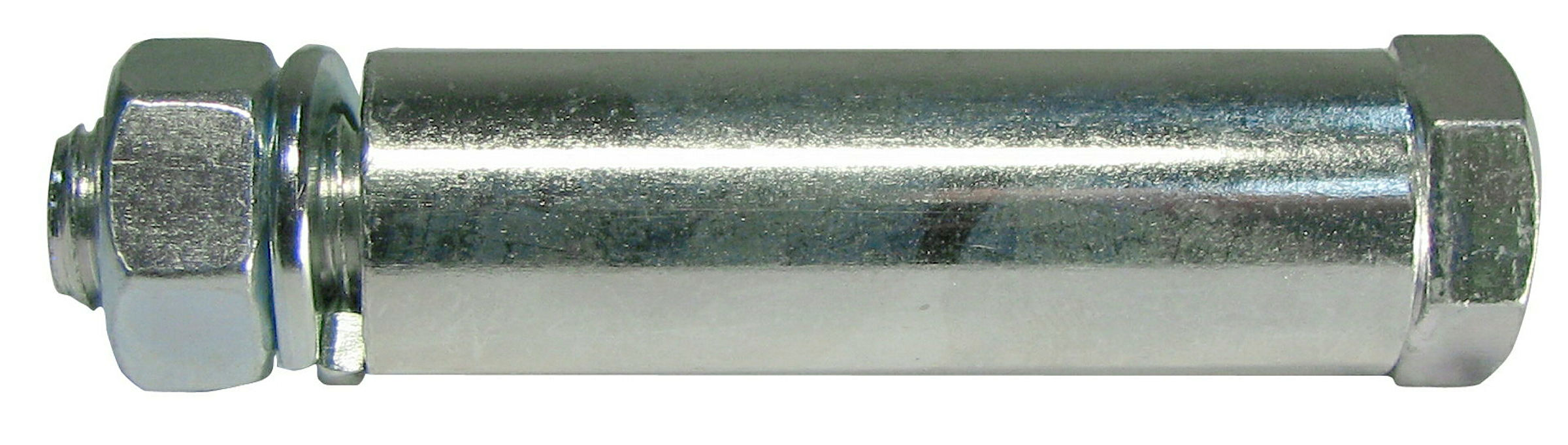 Achszub. Set, Einbauräder, Nabenlänge 60 mm, Stahl verz. 20 x 61 mm (SB)