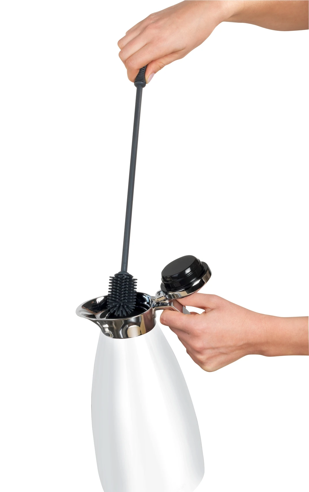 Silikon Flaschenbürste 38 cm Grau Sia