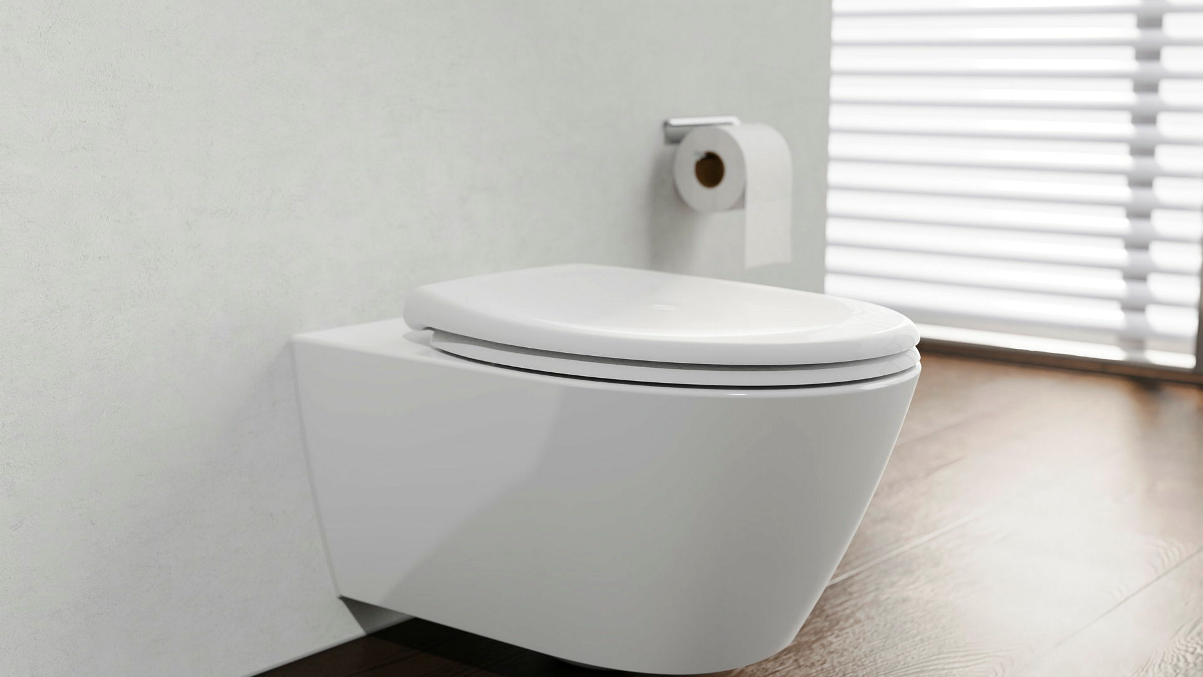 Duroplast WC-Sitz WHITE, mit Absenkautomatik und Schnellverschluss