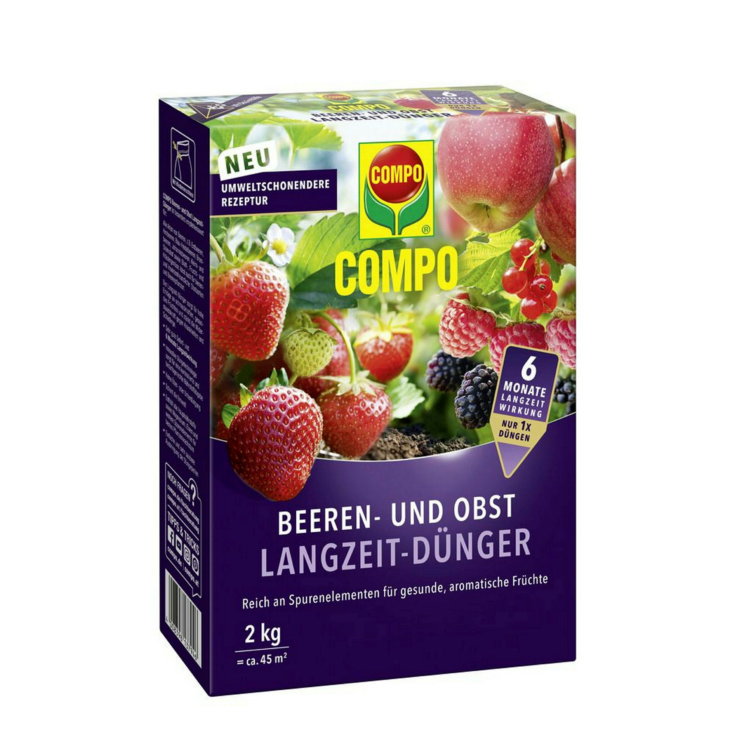 COMPO Beeren- und Obst Langzeit-Dünger, 2 kg