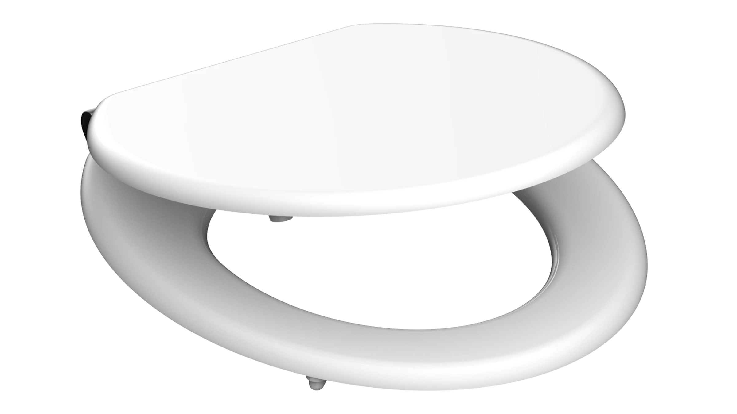 MDF WC-Sitz SPIRIT WHITE, mit Absenkautomatik