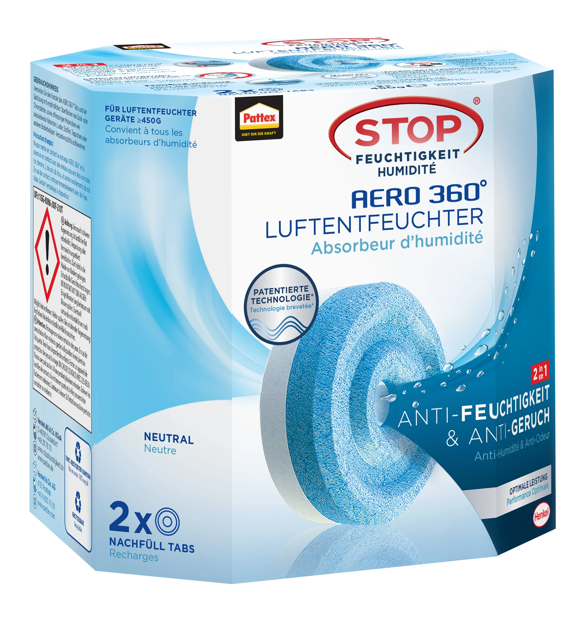 Pattex Aero360 Nachfüller 2x 450g