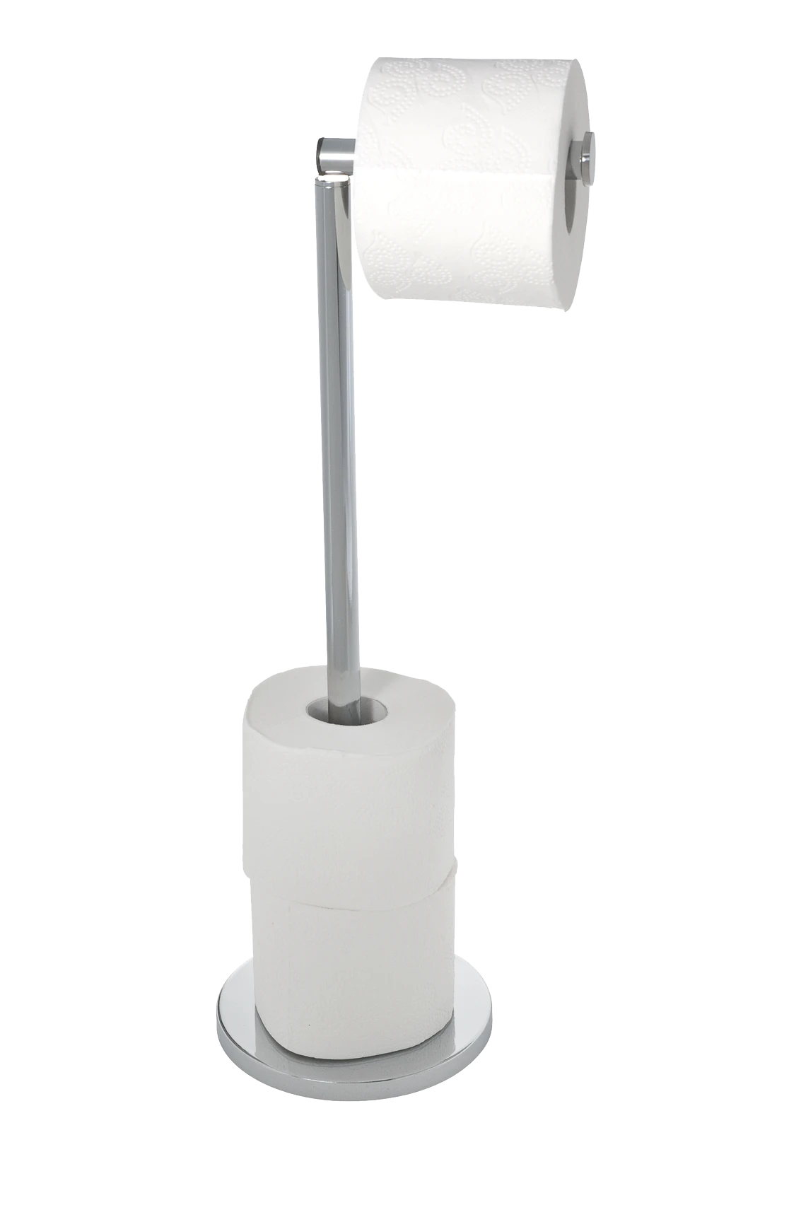Stand Toilettenpapierhalter 2 in 1, Edel