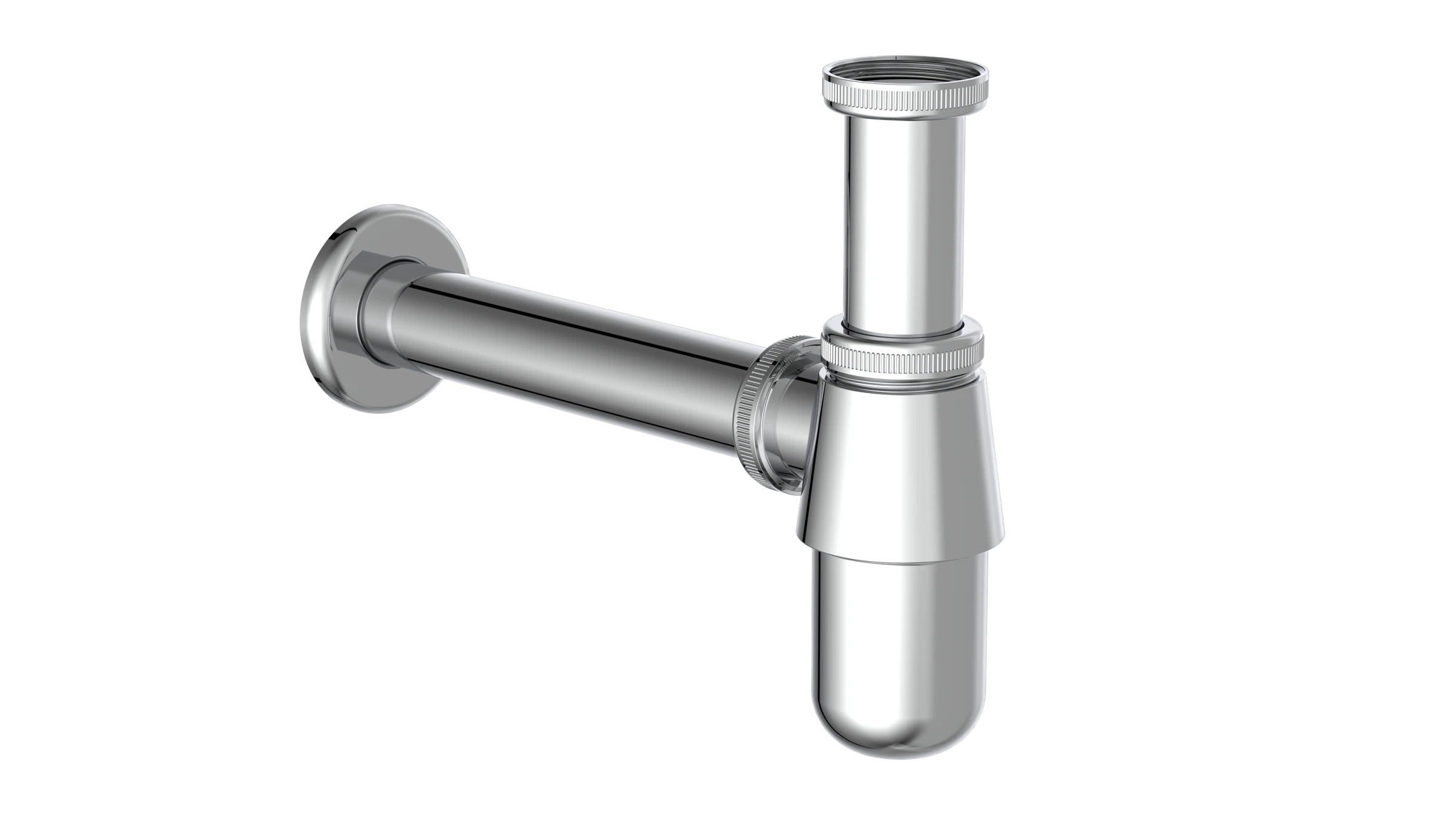 Flaschensiphon, Chrom, 1 1/4'' x 32 mm