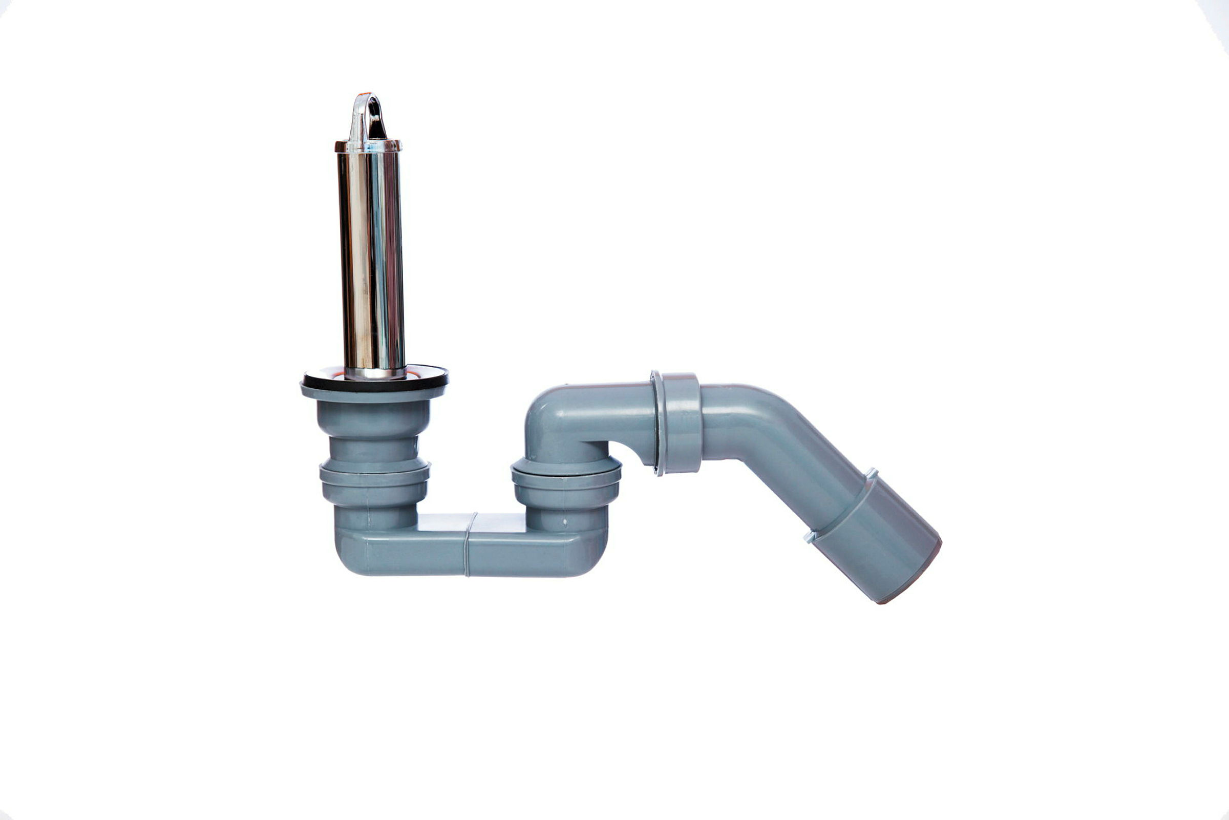 ECO-SAVE KS Standrohrventil, Grau, 1 1/2'' x 40/50 mm, mit Siphon
