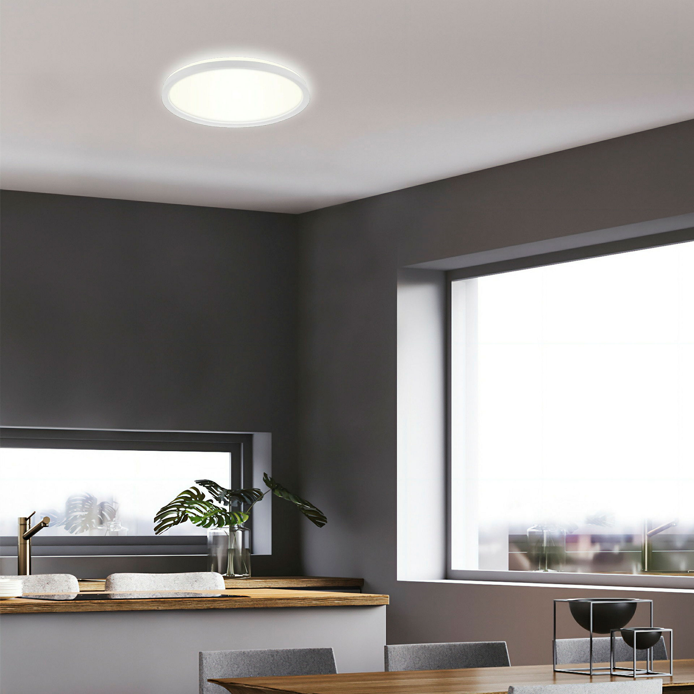 Ultraflaches LED Panel mit LED Backlight,weiß, 1xLED/18W
