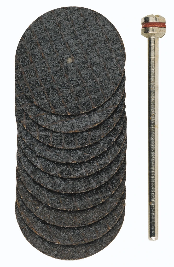 PROXXON-Trennscheiben mit Gewebe, Ø 22 mm, 10 Stück + 1 Träger