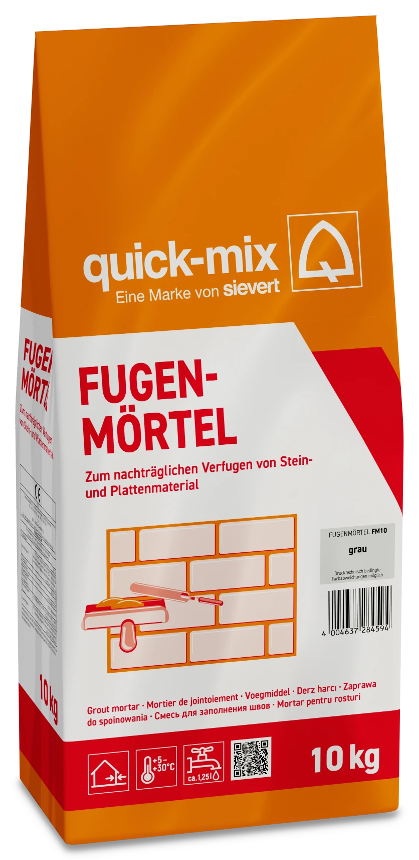 quick-mix Fugenmörtel grau 10 kg
