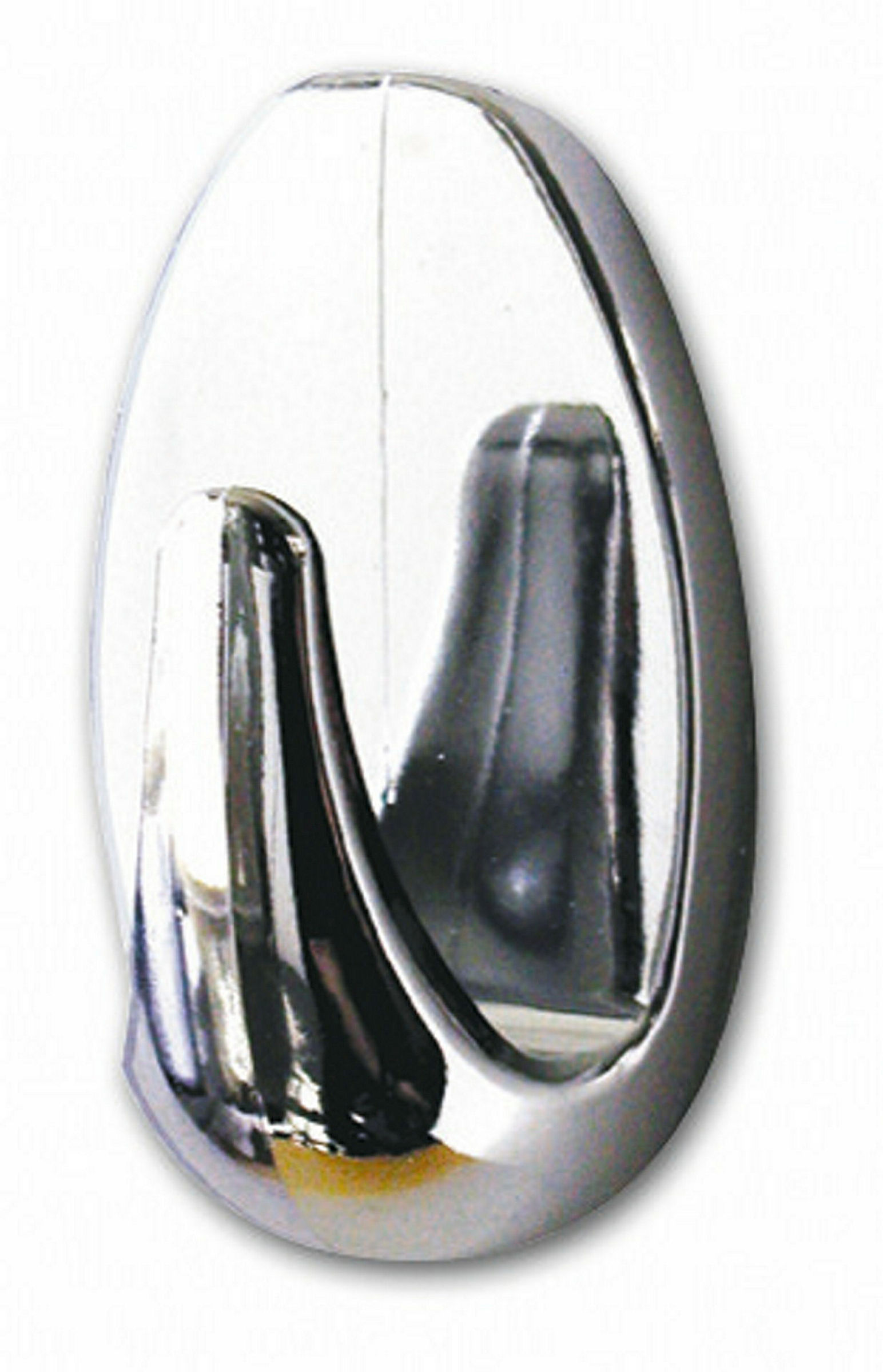 tesa® Powerstrips 57543 Haken Small Oval, silber glänzend