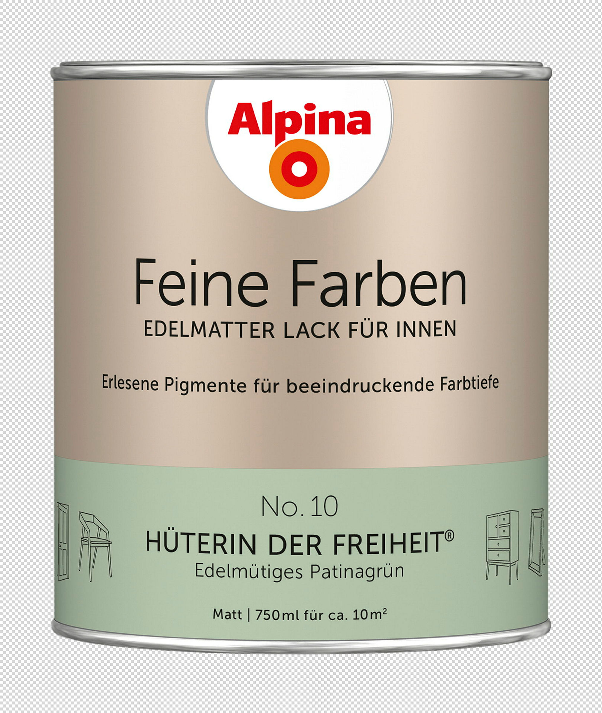 Alpina Feine Farben Lack No. 10 Hüterin der Freiheit® edelmatt 750ml
