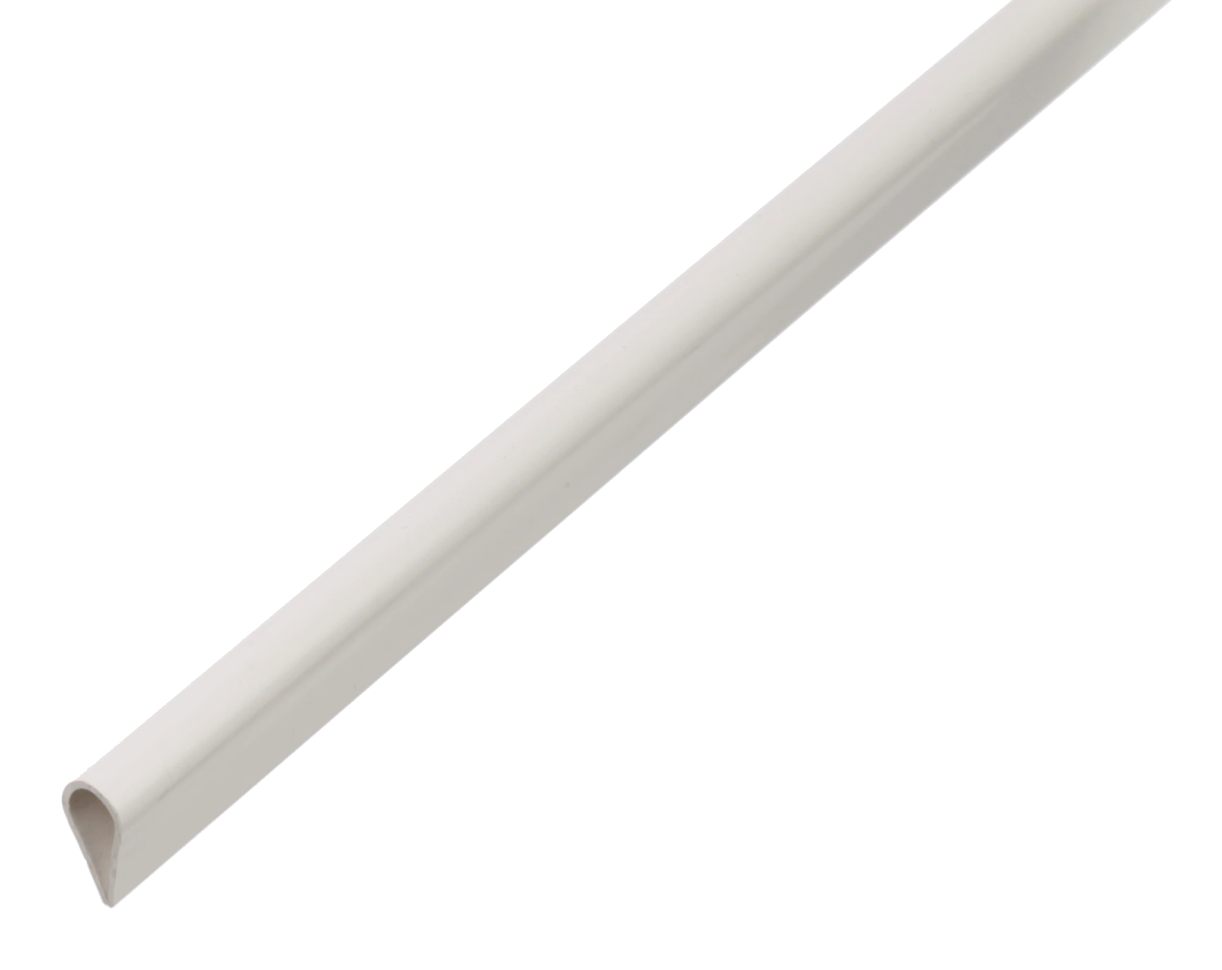 Klemmprofil 2m15x0,9 PVC weiß