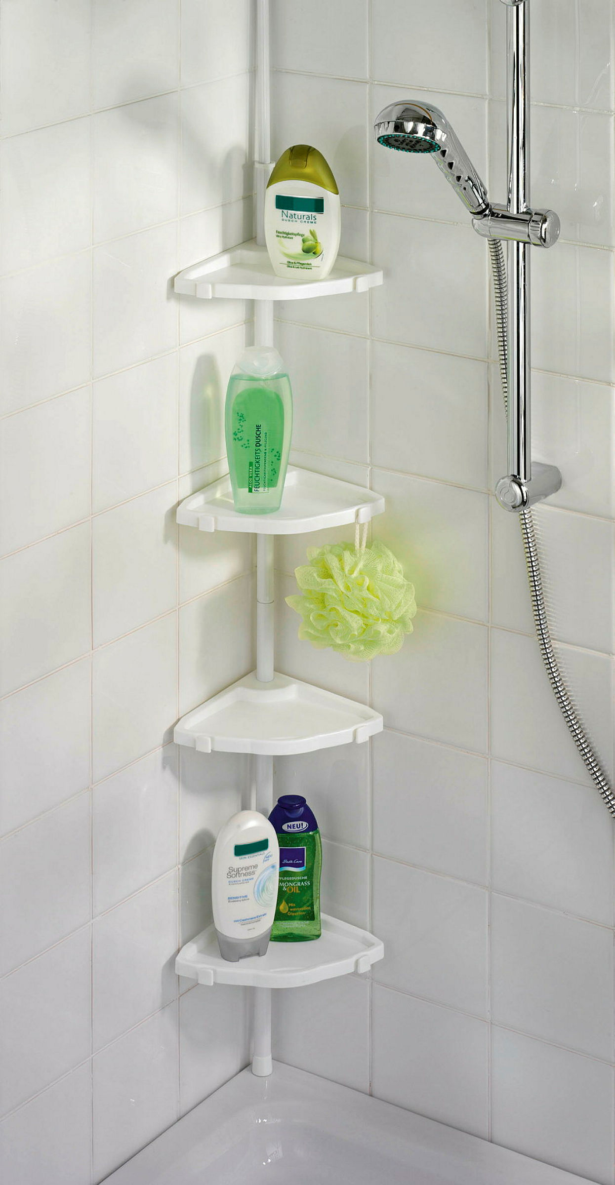 Teleskop Duschecke Easy weiss