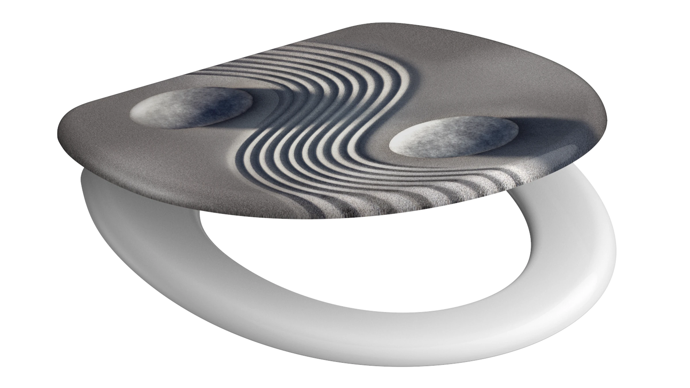 Duroplast WC-Sitz YING&YANG, mit Absenkautomatik