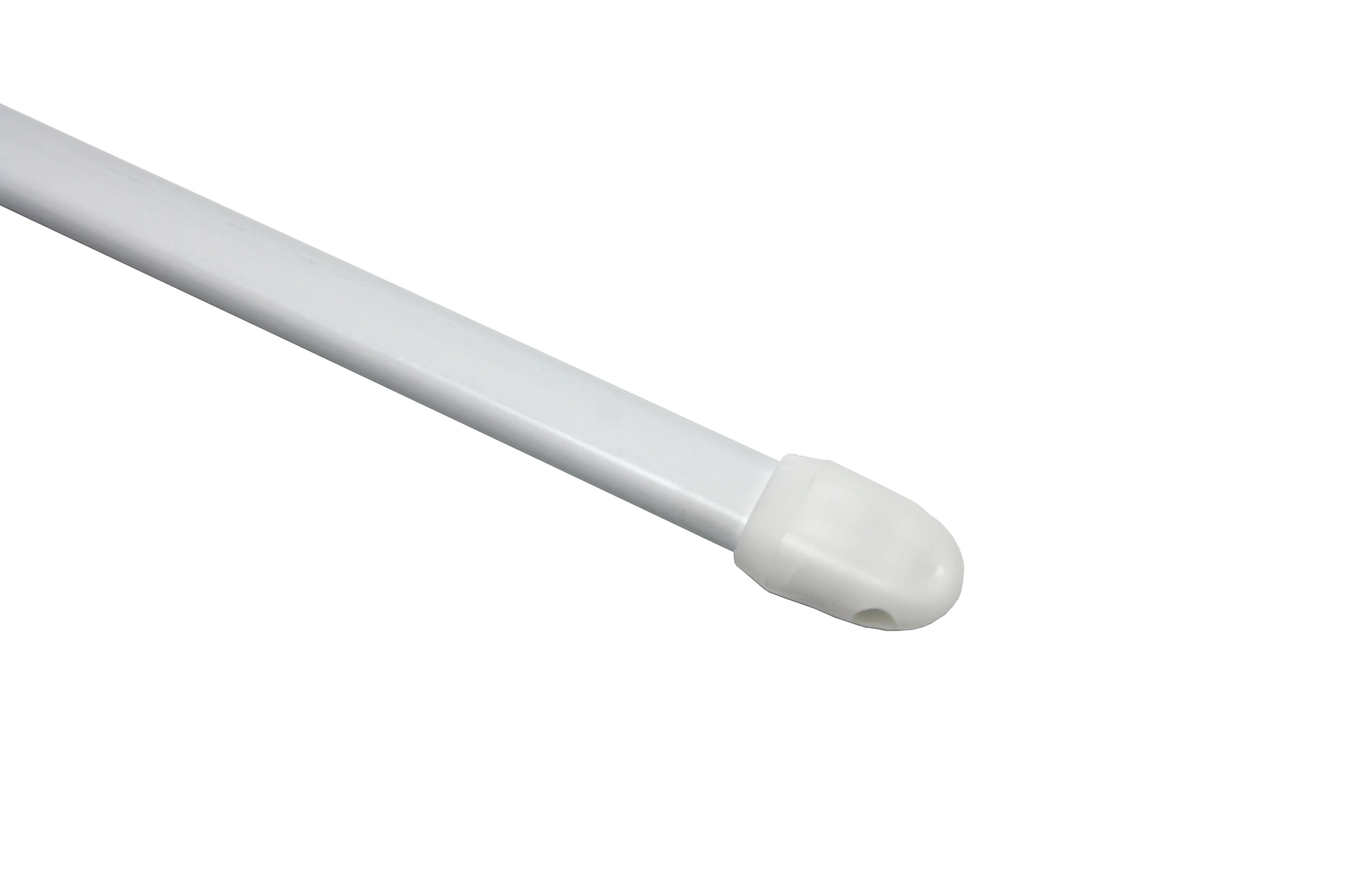 Vitragestange flachoval, Scheibenstange, Metall/Kunststoff, weiß, 50 cm