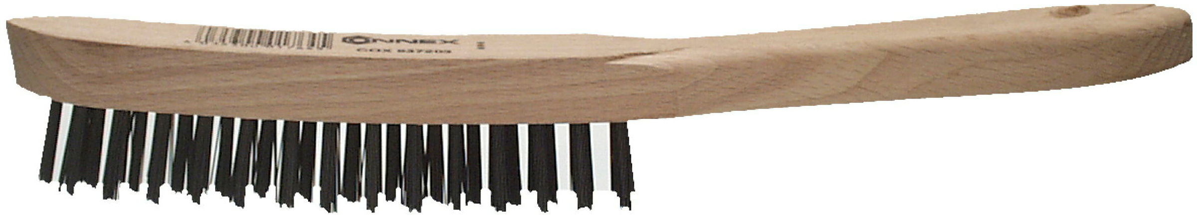 Stahl-Drahtbürste 2rhg. Holzkörper