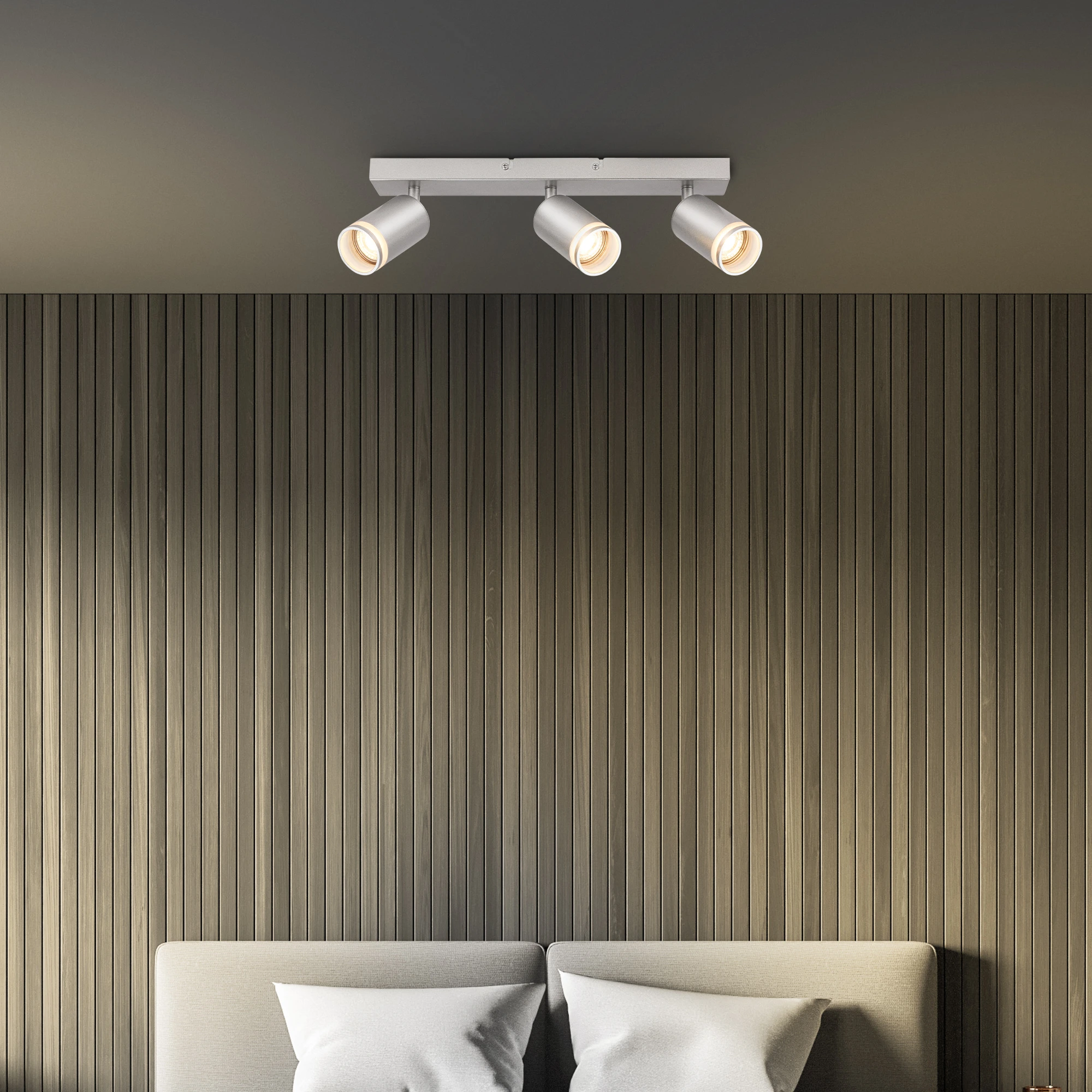 RUB Spot light, 3-flame, GU10/excl. bulb, chrome-matt