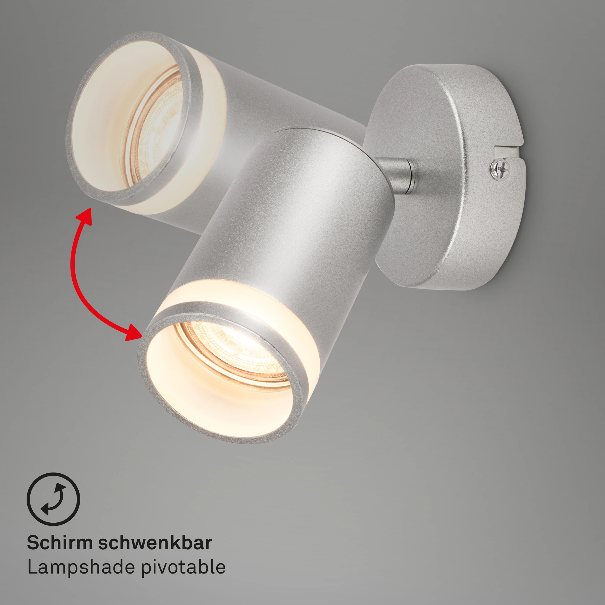 RUB Spot light, 1-flame, GU10/excl. bulb, chrome-matt