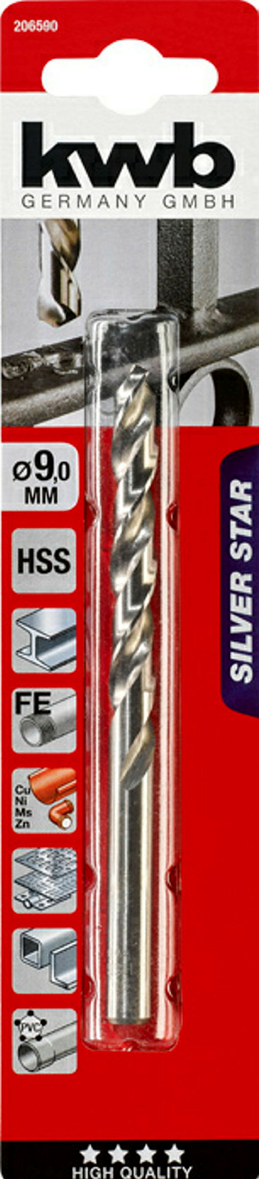 SILVER STAR HSS Spiralbohrer, ø 9.0 mm