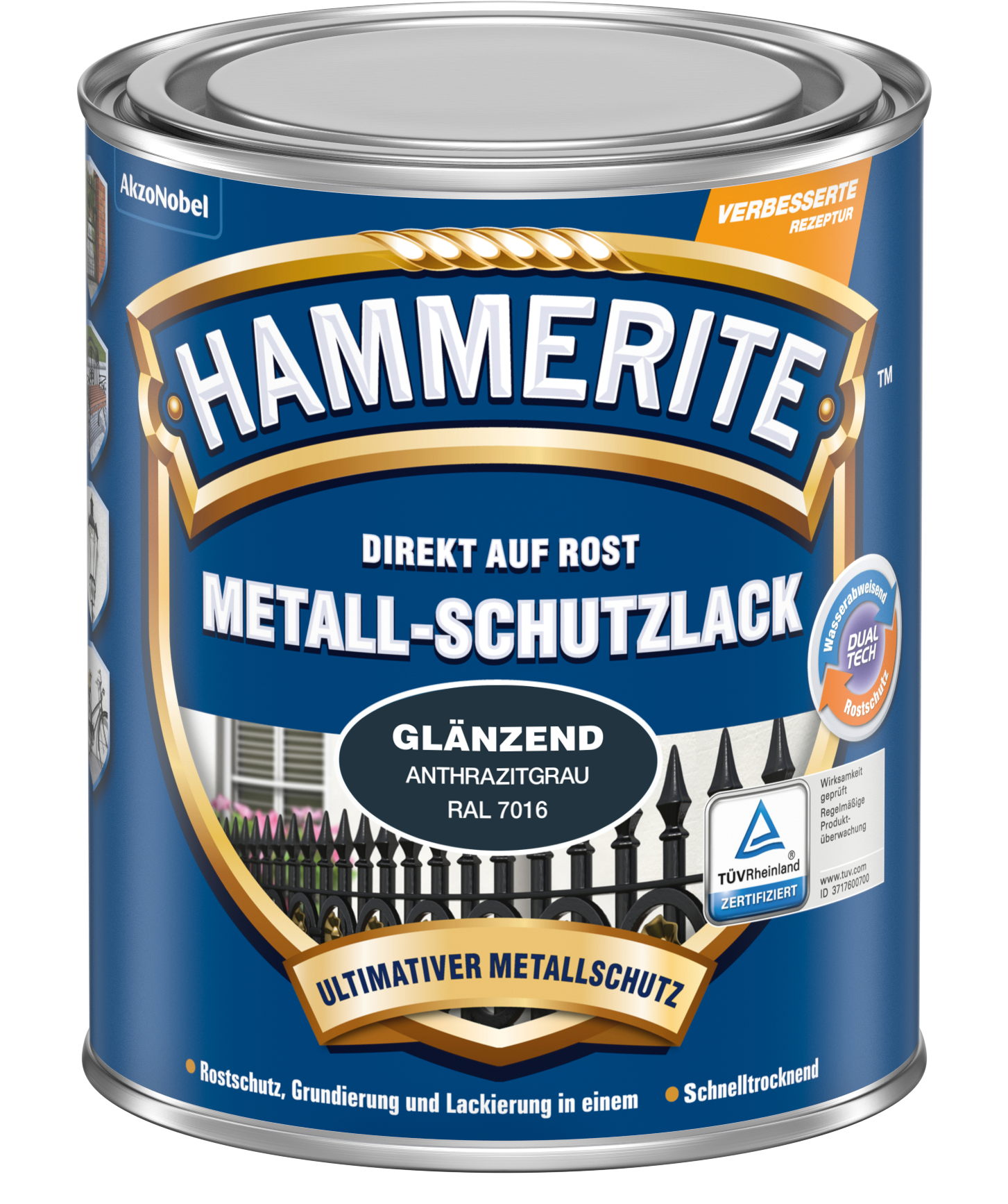 Hammerite MSL Glänzeld Anthrazitgrau 750ML
