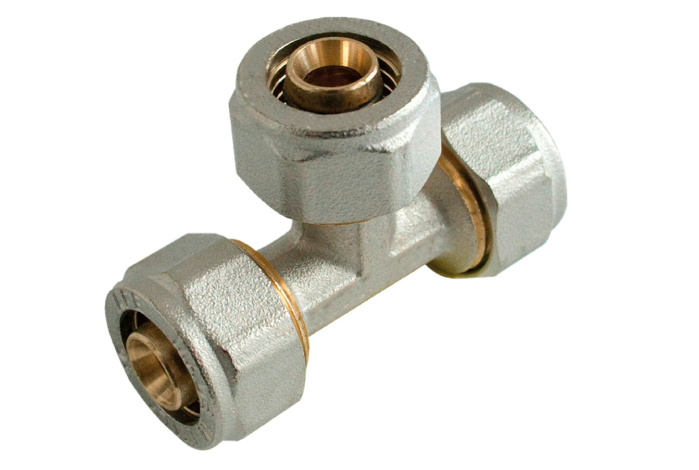 MS Reduzier-T-Stück, blank, 20 mm x 16 mm x 20 mm, Klemmfitting für MSVR