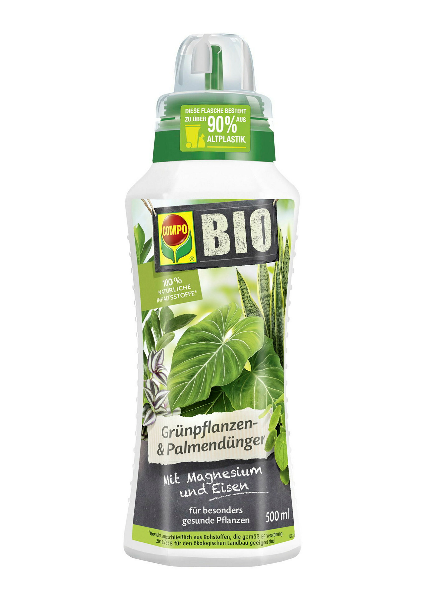 COMPO BIO Grünpflanzen- und Palmendünger, 500 ml