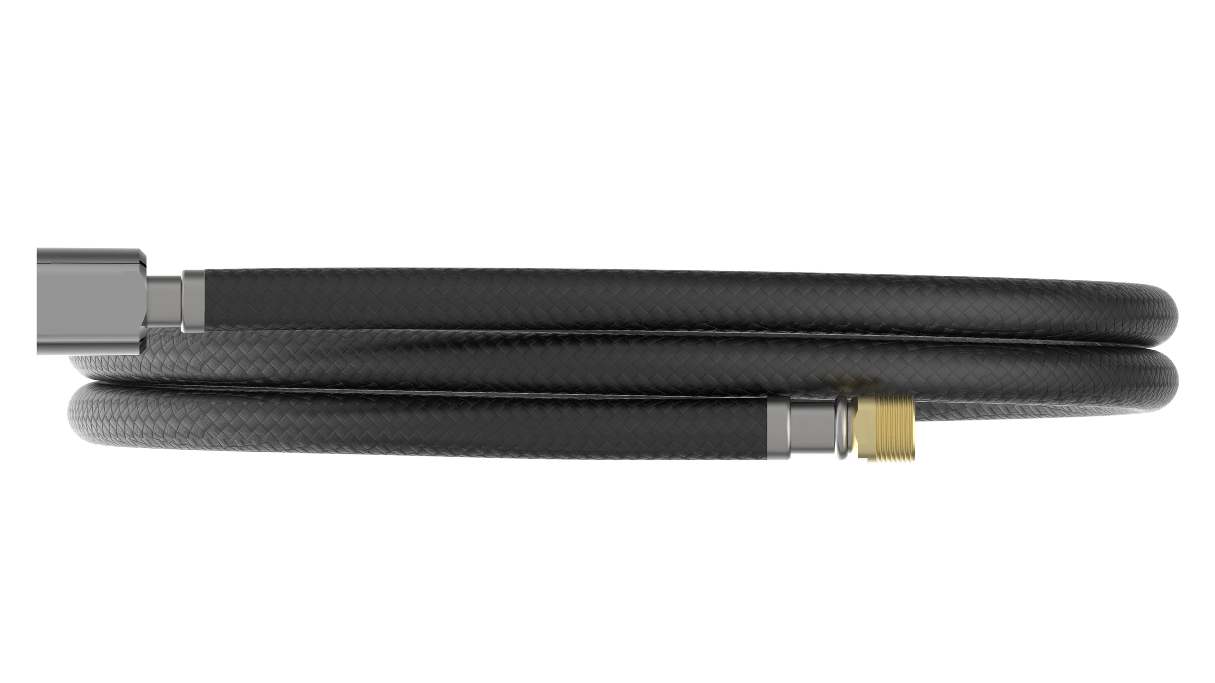 Geschirrbrauseschlauch, Schwarz, 150 cm, 1/2'' x M15AG