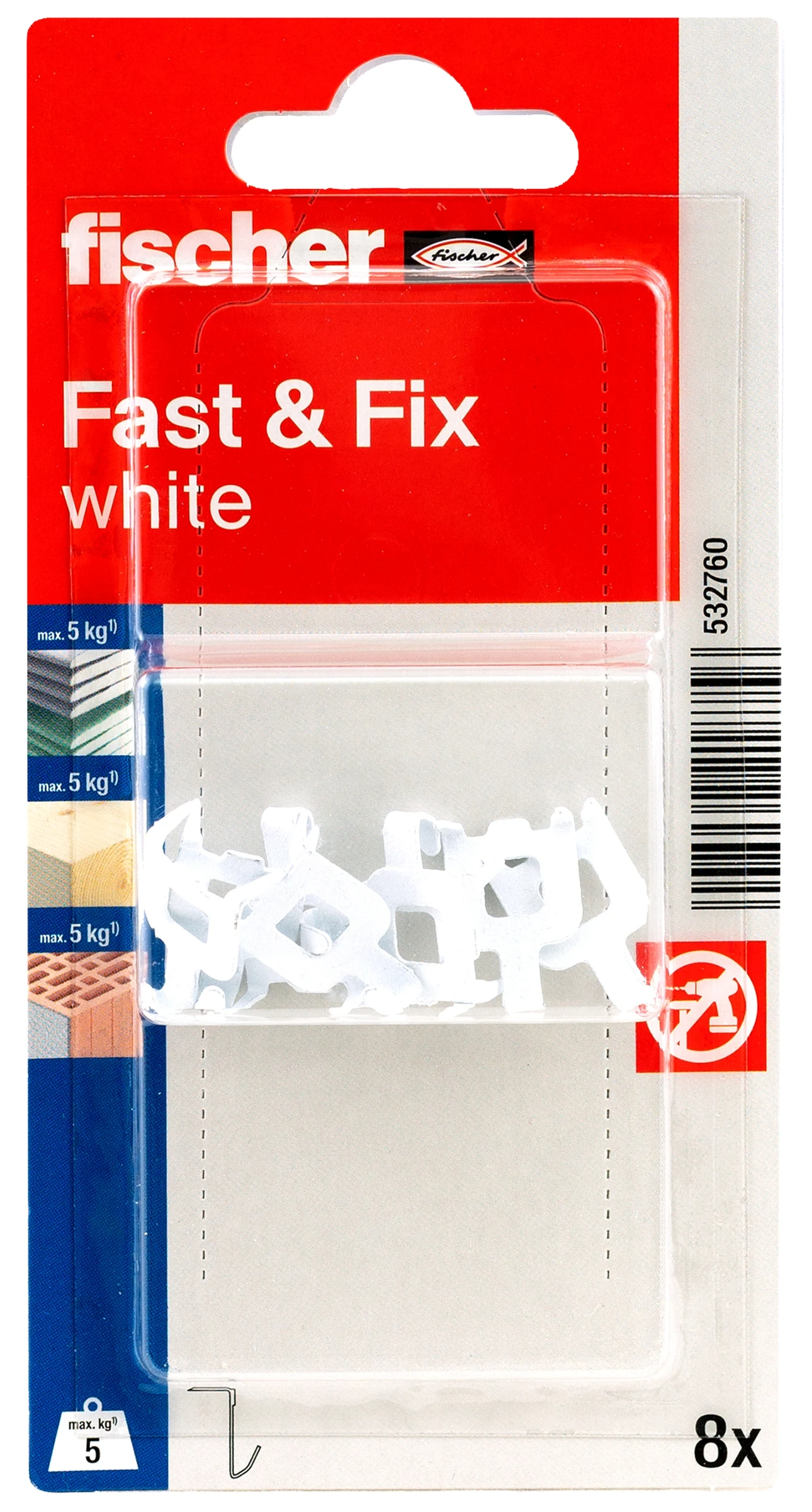 fischer Fast &, Fix weiß