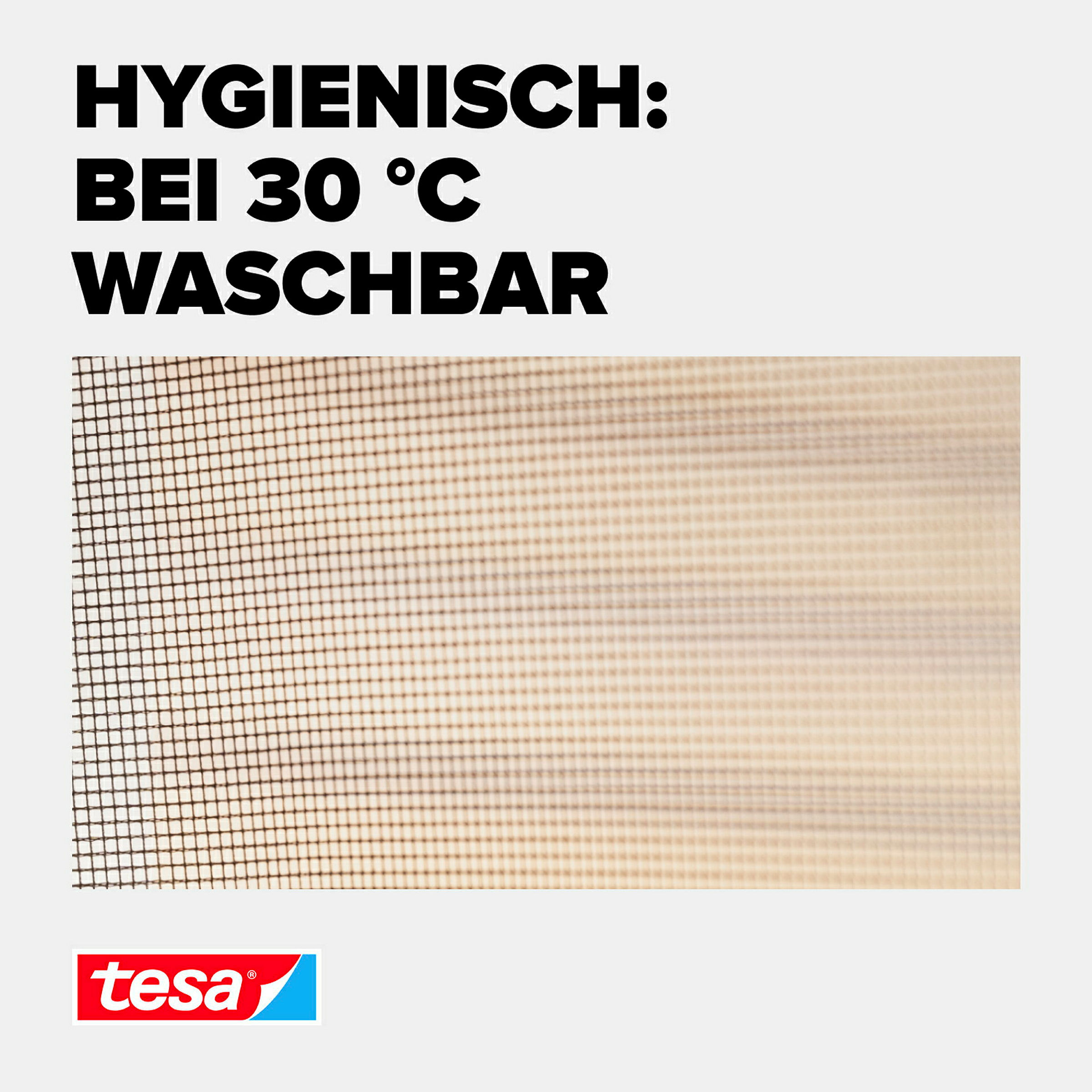 tesa® Fliegengitter Standard Klettband für Fenster, anthrazit