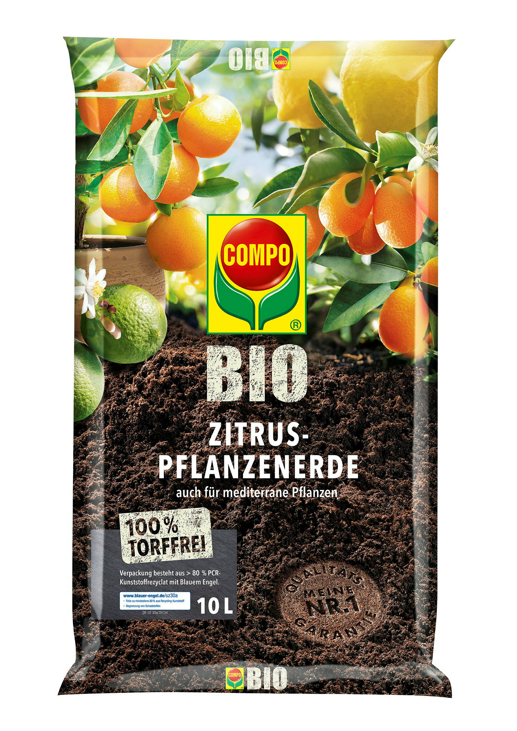 COMPO BIO Zitruspflanzenerdetorffrei 10 L