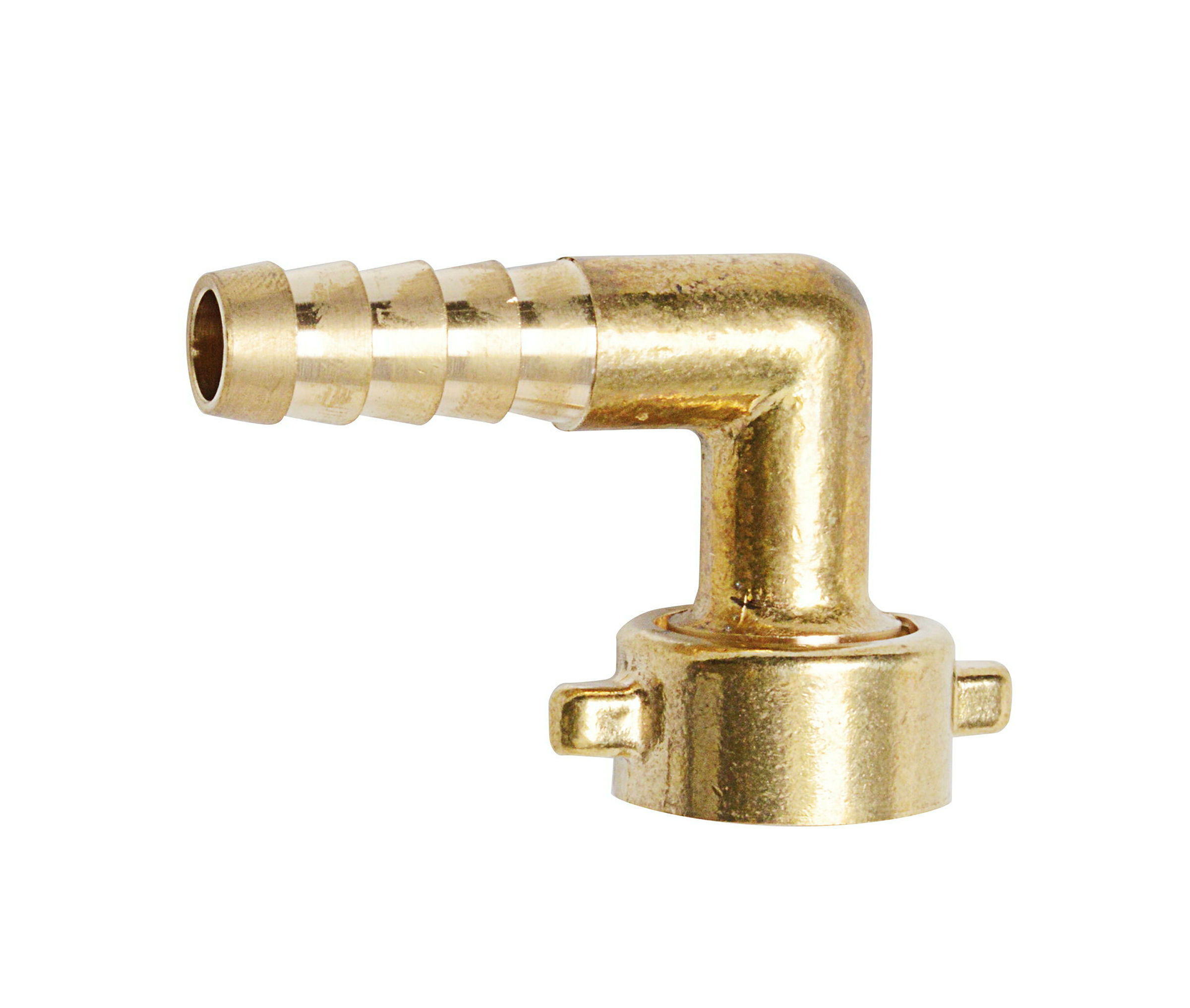 MS Halbe Winkel-Schlauchverschraubung, blank, 1''M x 3/4''T