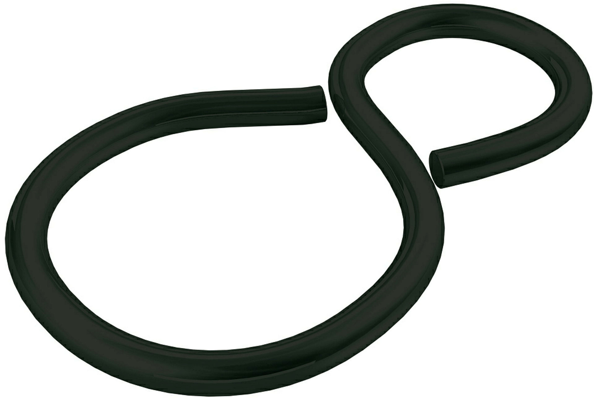 S-Haken (SB-Box) Stahl schwarz 2,3 mm + 3,0 mm