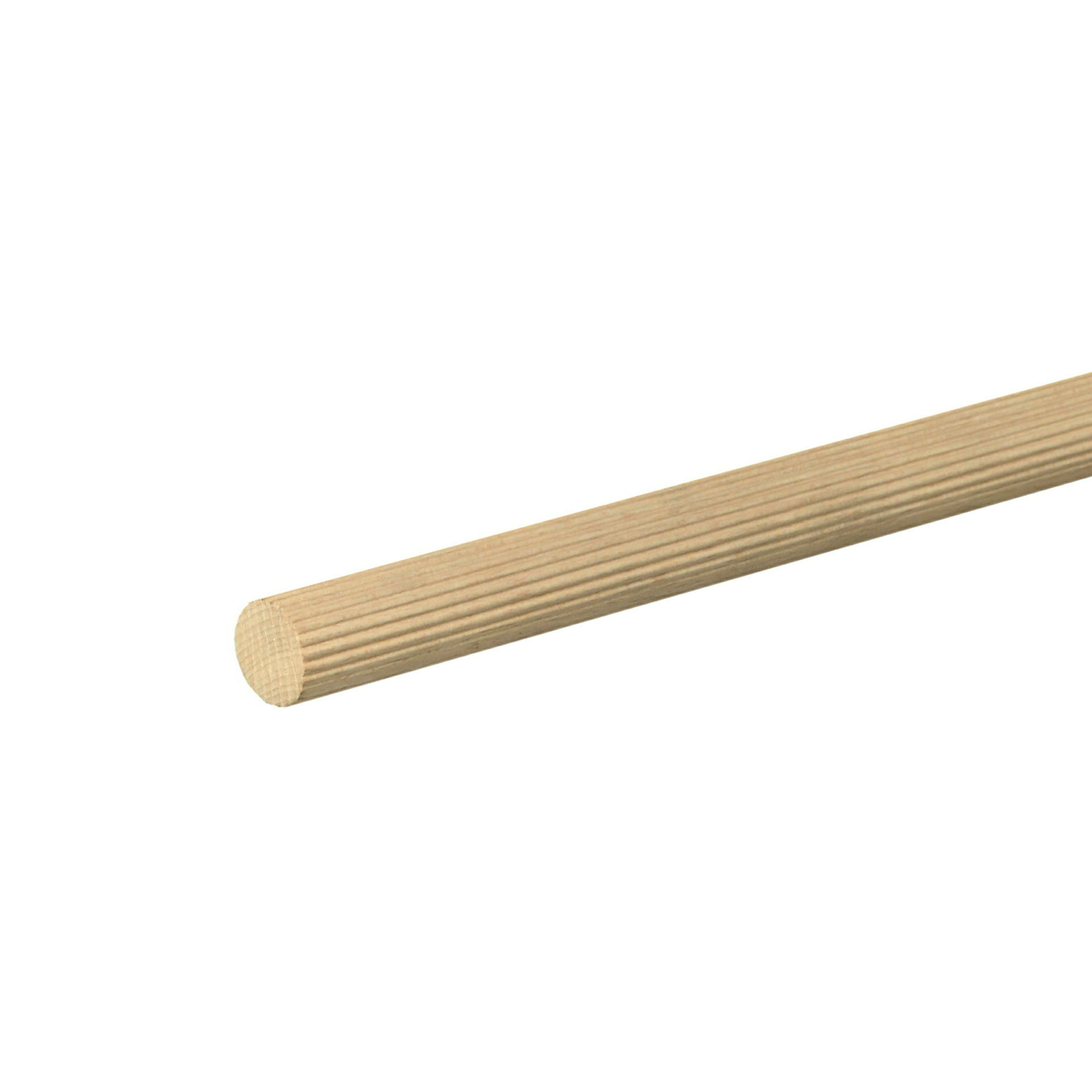 Rundstab gerillt (Dübel) Buche 20mm, 100cm
