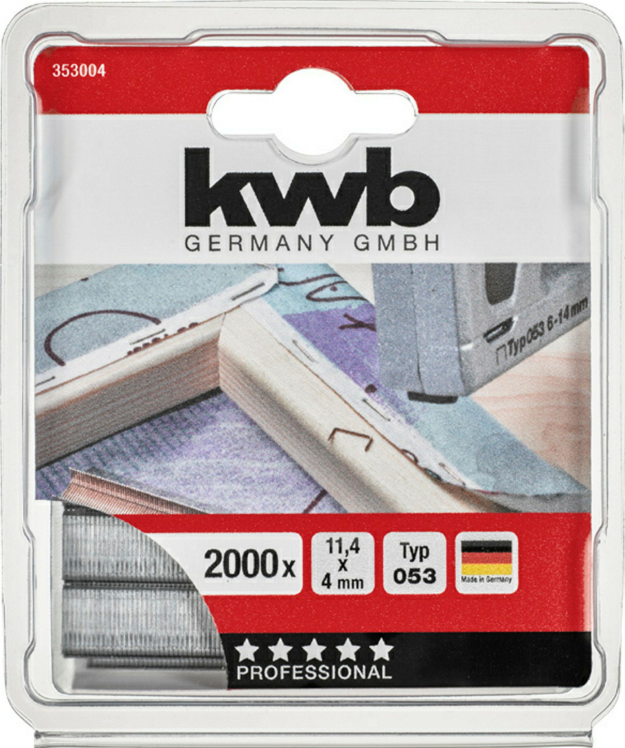 Klammern, 11,4 mm x 4 mm, Feindraht, Standard, 2000 Stk.