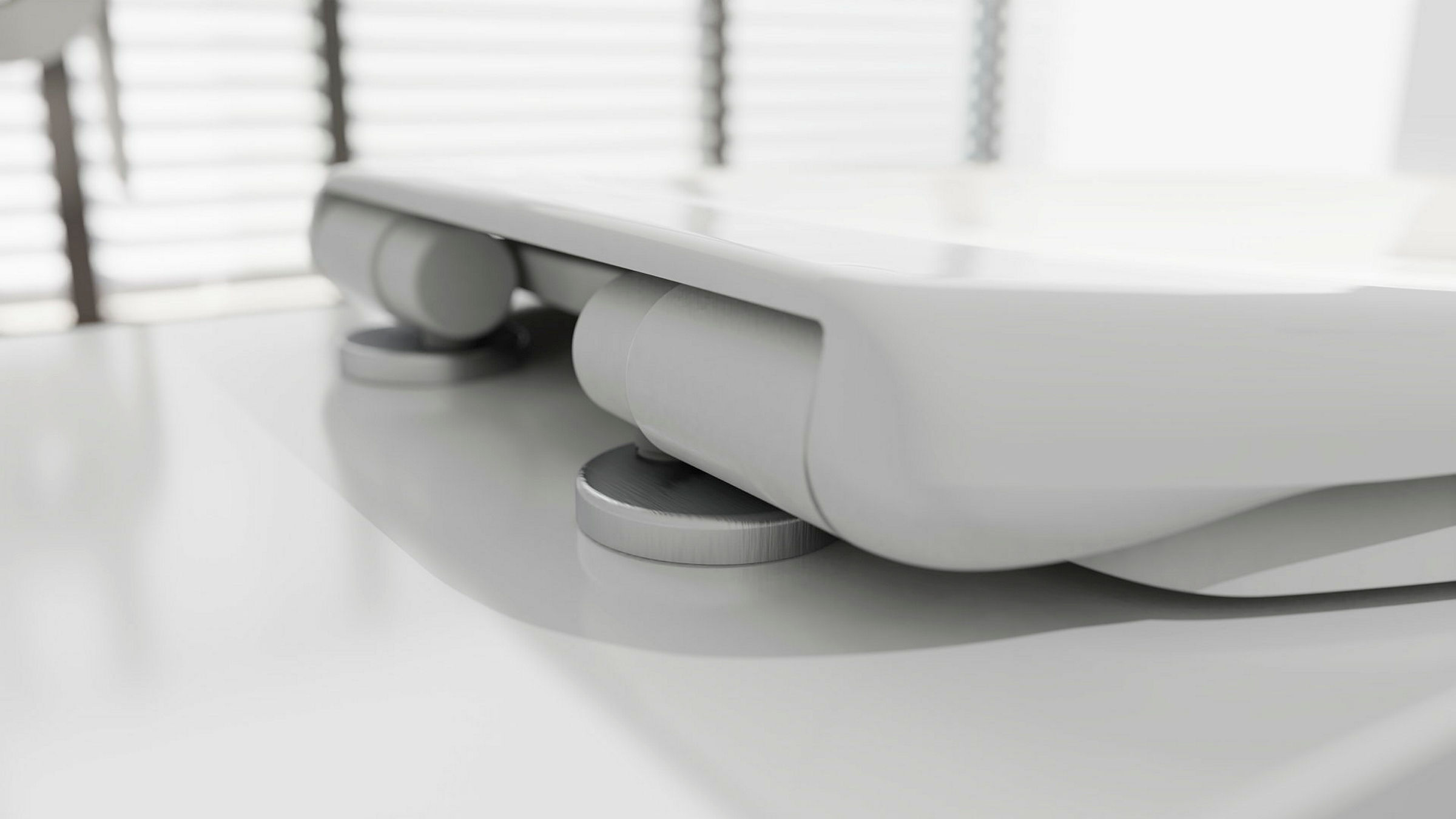 Duroplast WC-Sitz WHITE, mit Absenkautomatik und Schnellverschluss