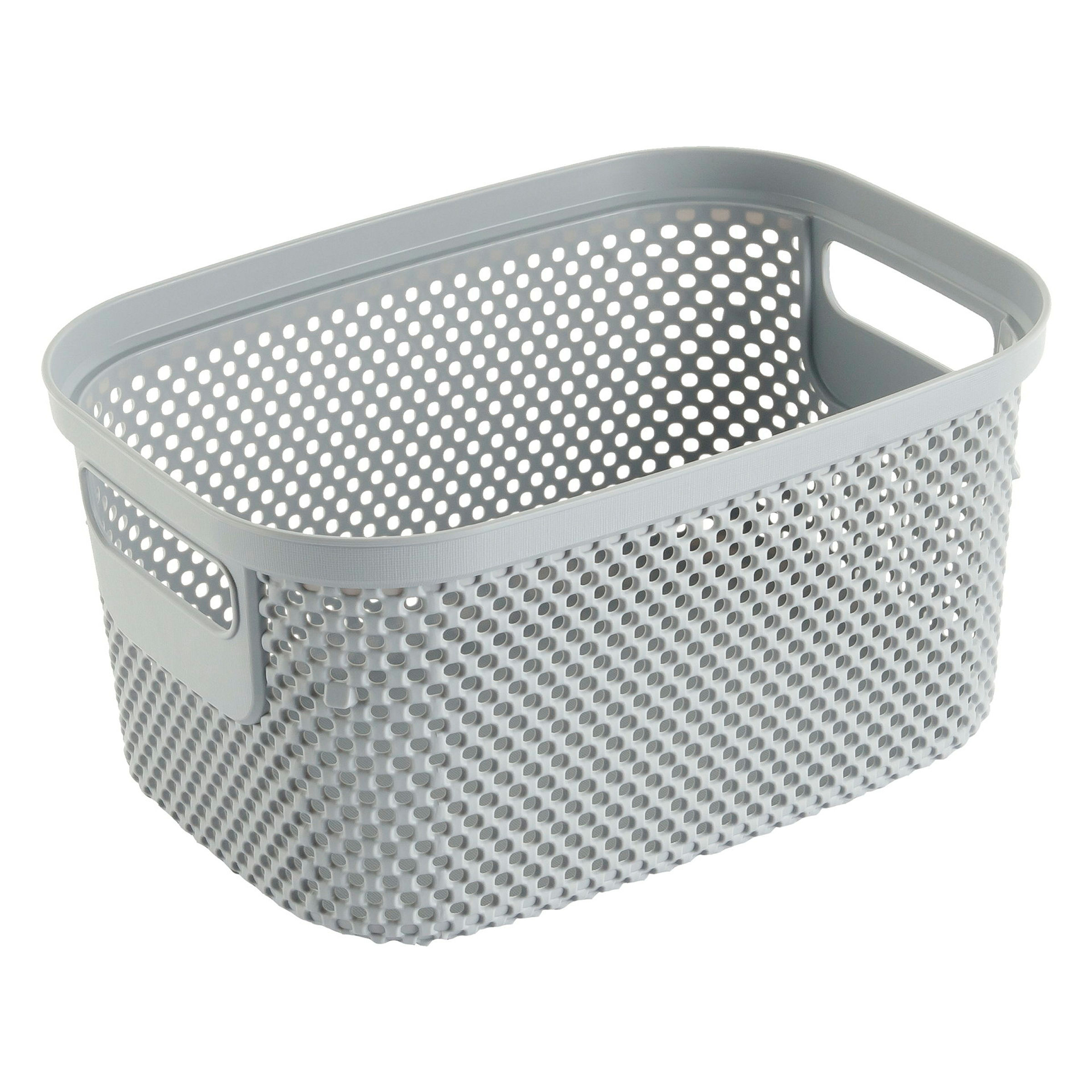 keeeper Aufbewahrungskorb, 3,5 l, 23,7 x 17 x 12,2 cm, Stine, Grau