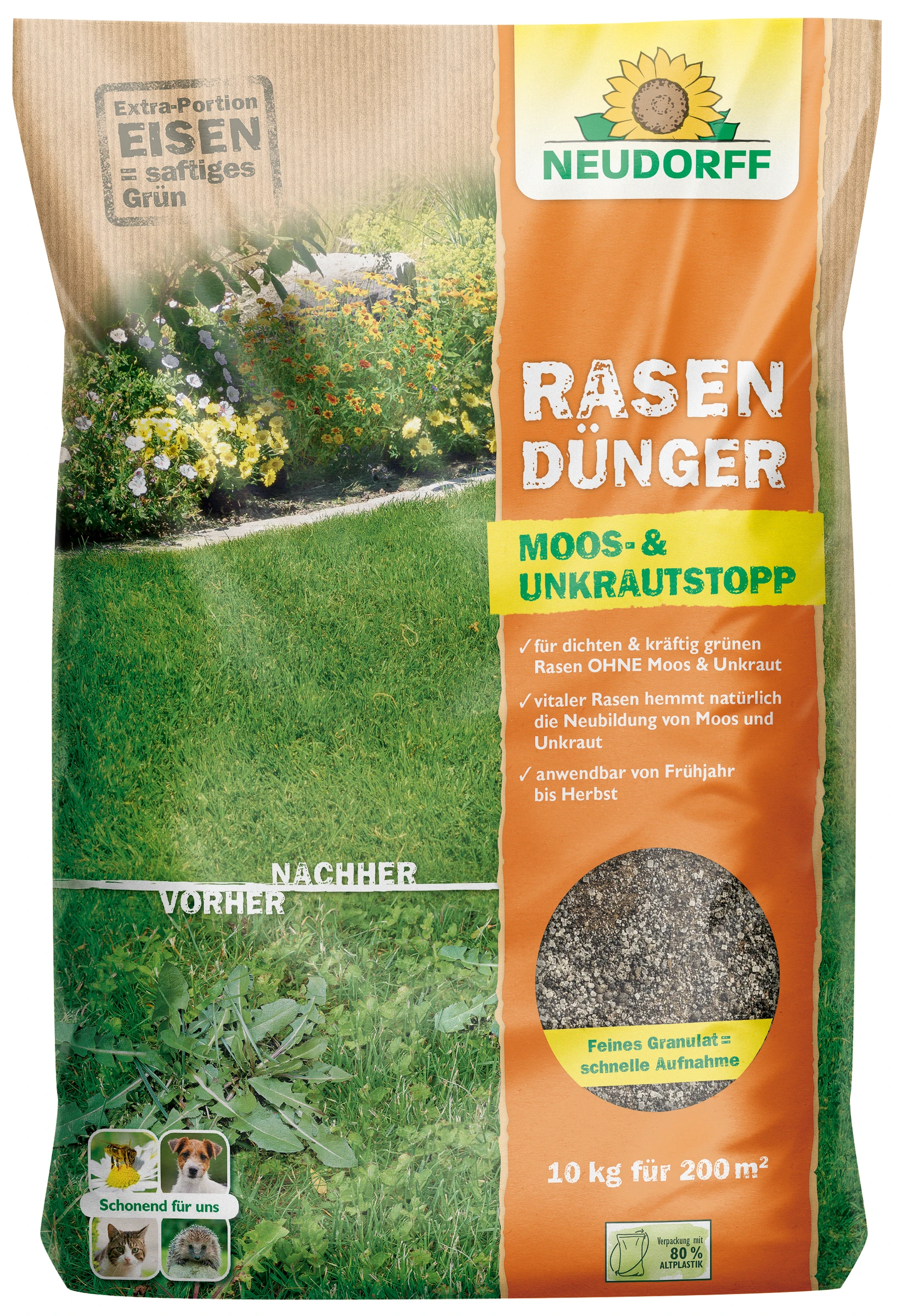 Neudorff RasenDünger Moos- &UnkrautStopp, 10 kg