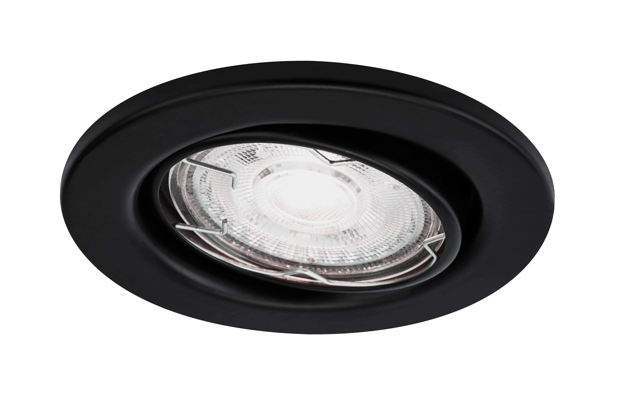 LED Einbauleuchten, matt-schwarz, 3er-Set,3xGU10/4,9W