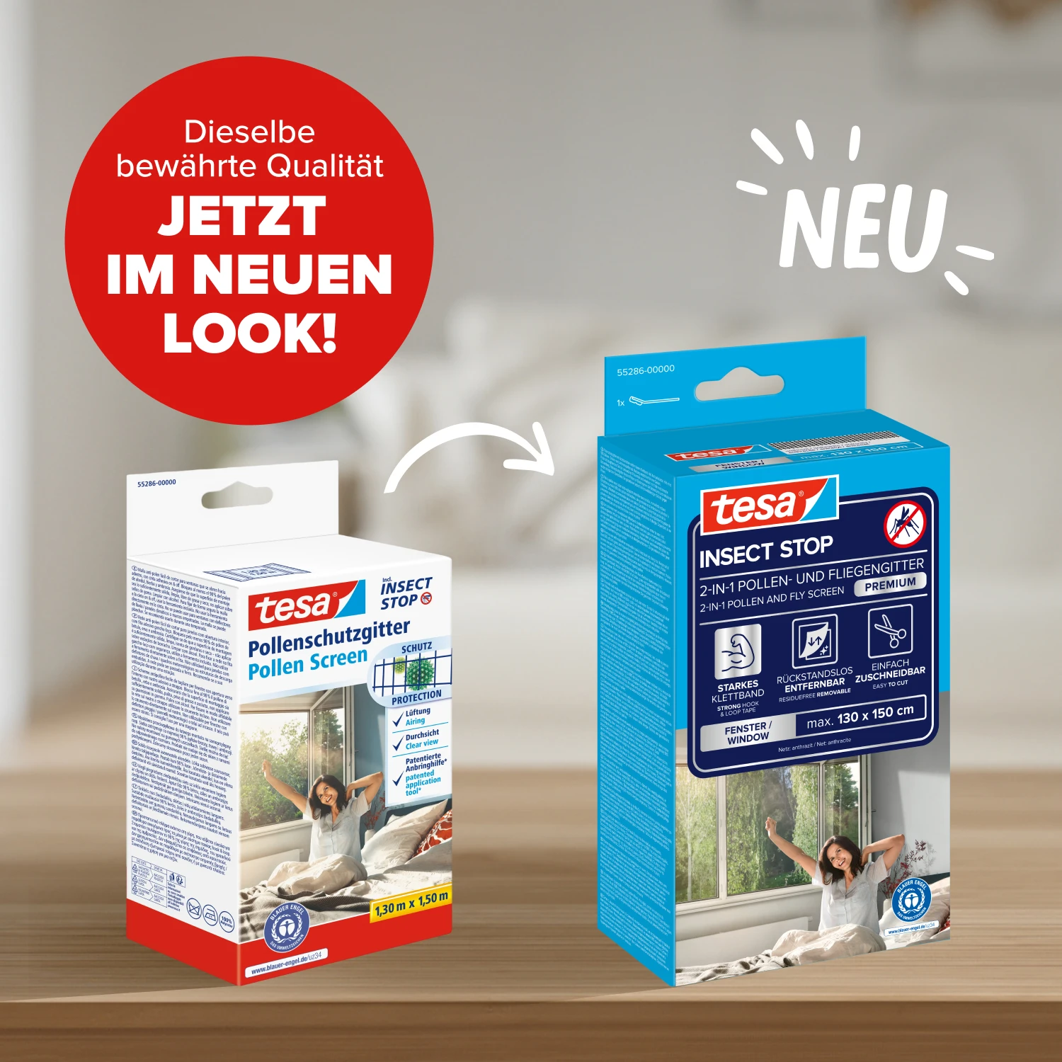 tesa® Pollenschutzgitter 1,30m x 1,50 m
