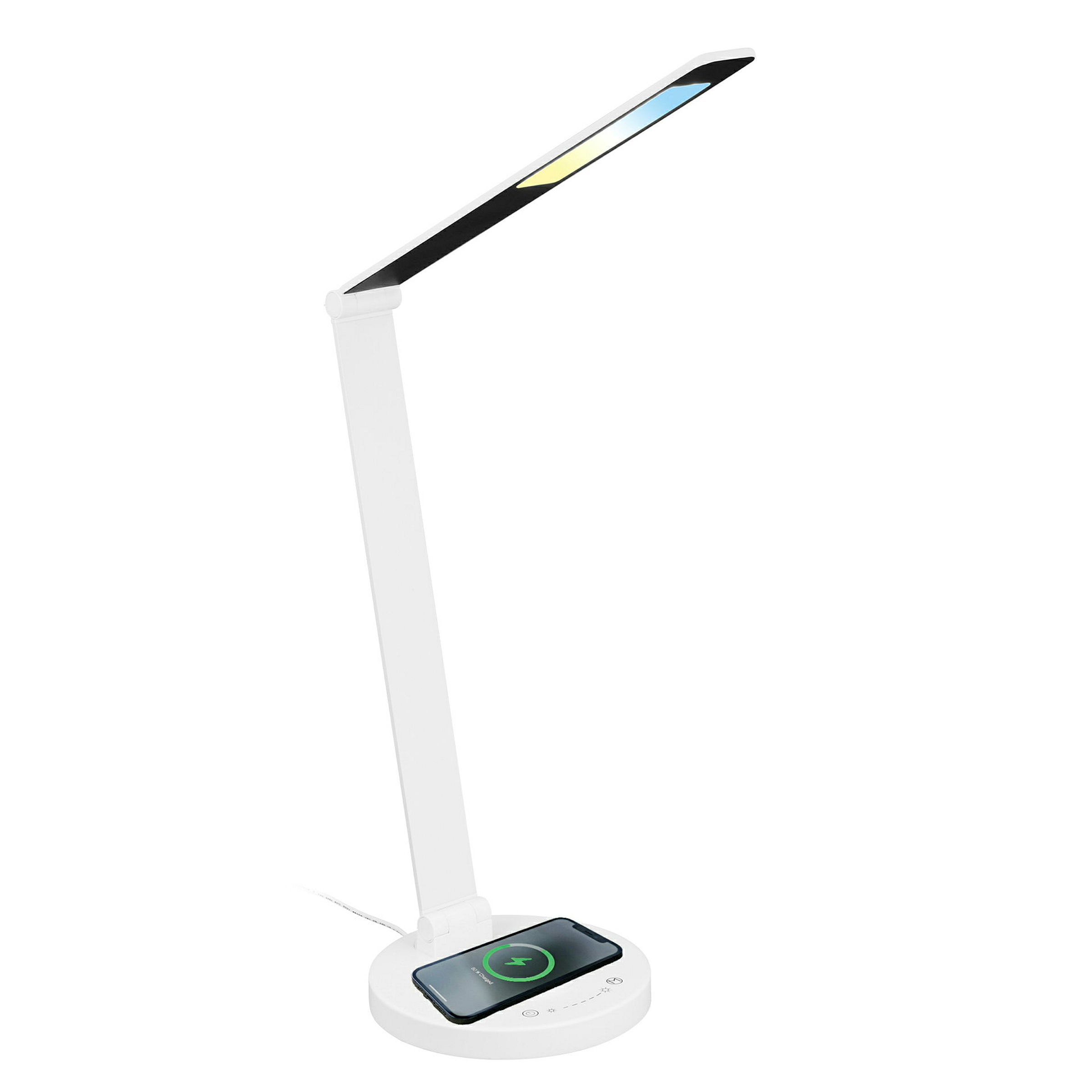 CUMA CCT-LED Tischleuchte, Weiß, inkl. induktive Ladestation