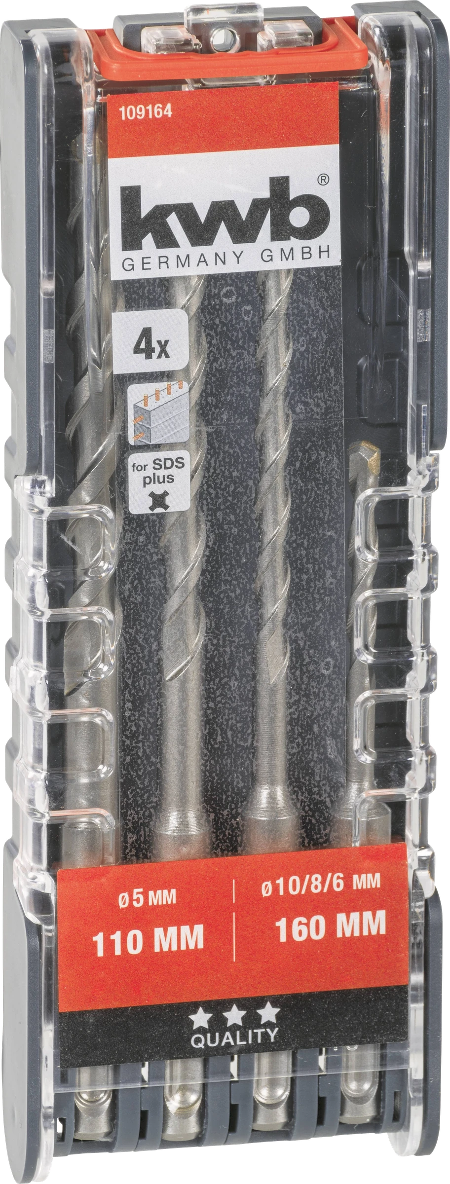 SDS plus Hammerbohrersatz, 4-tlg.